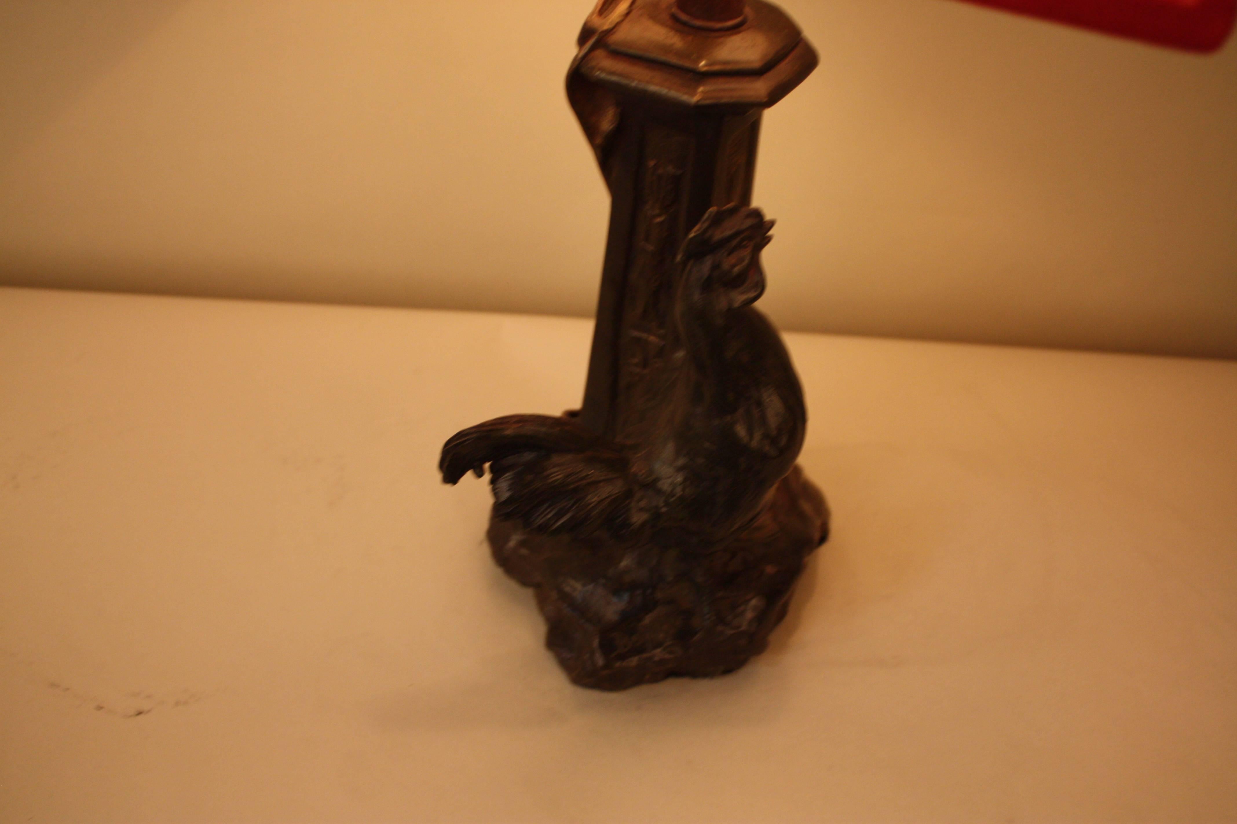 Bronze Rooster Table Lamp by Antoine Bofill 2