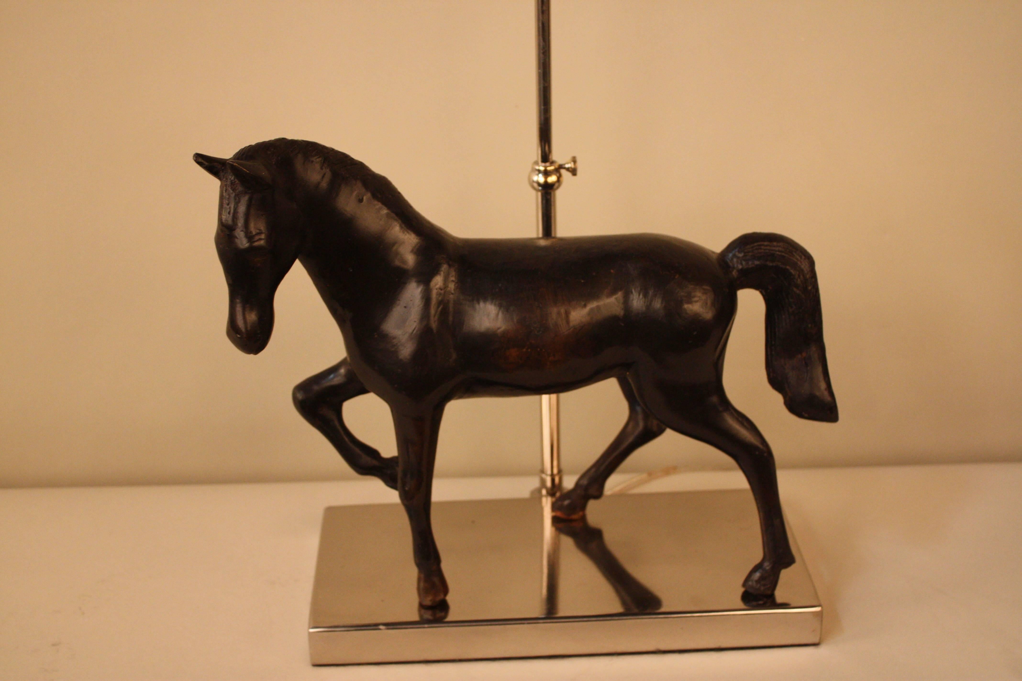Bronze Horse Sculpture Table Lamp 2