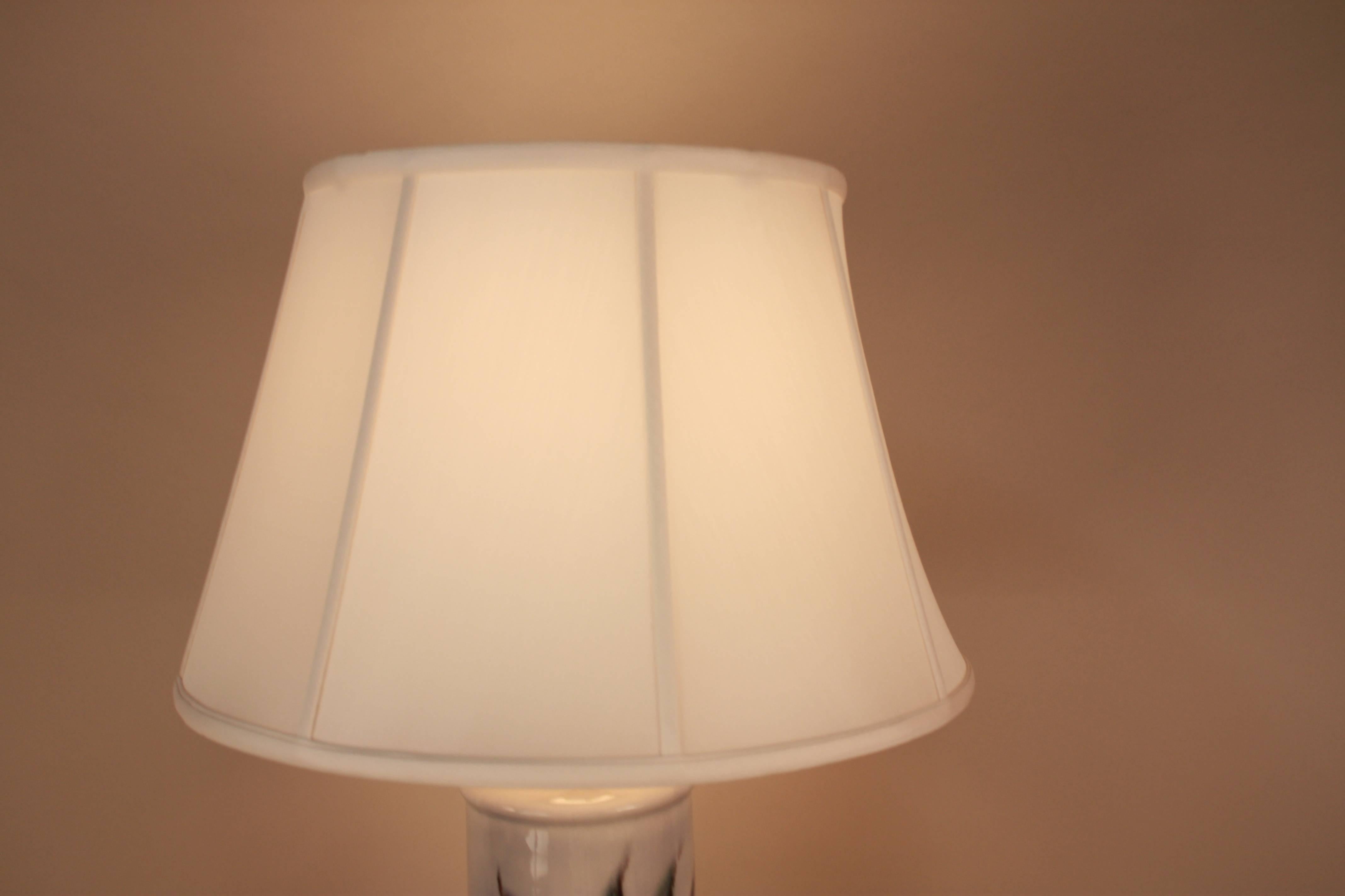 American Midcentury Pottery Table Lamp -2 In Good Condition In Fairfax, VA