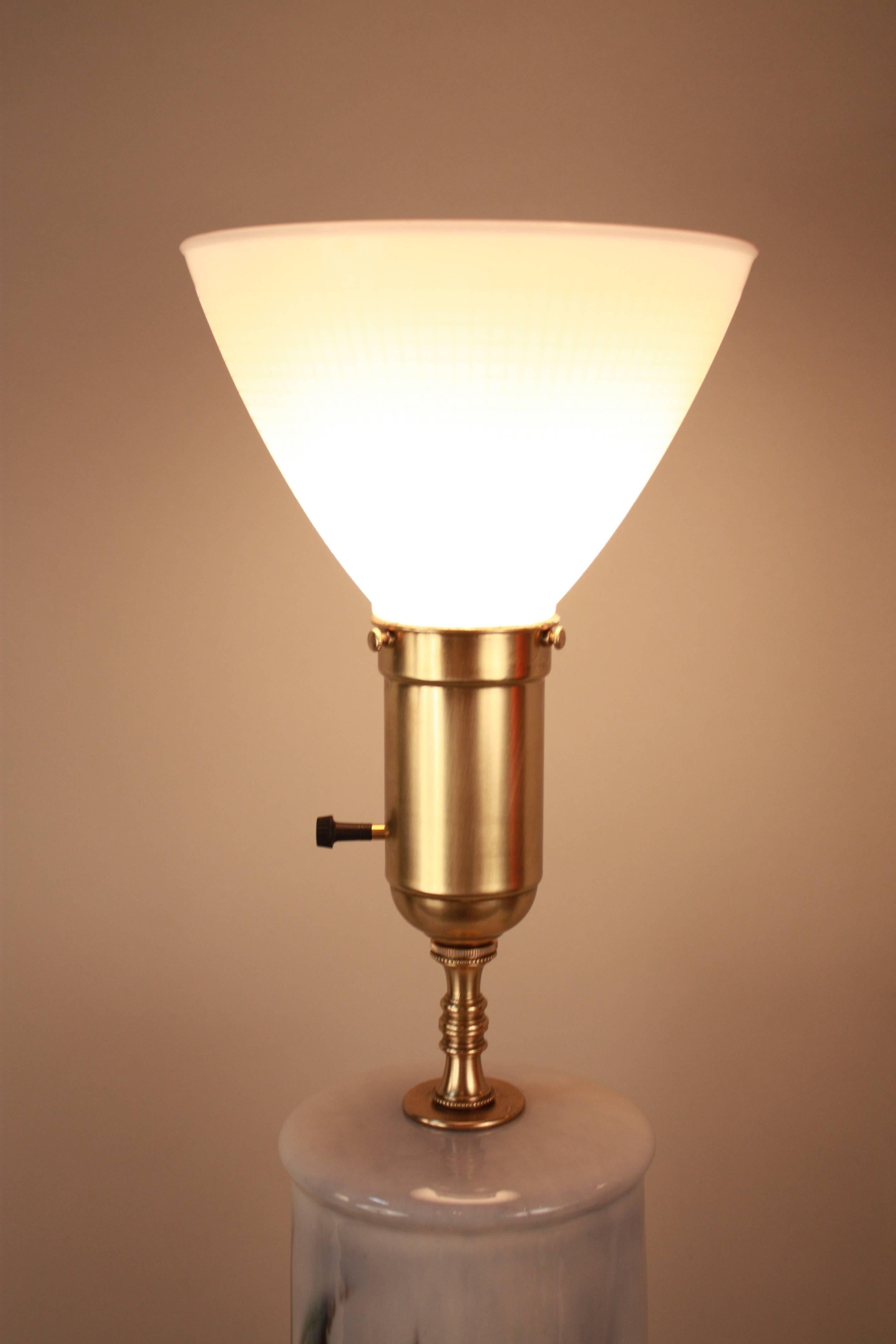 Mid-20th Century American Midcentury Pottery Table Lamp -2