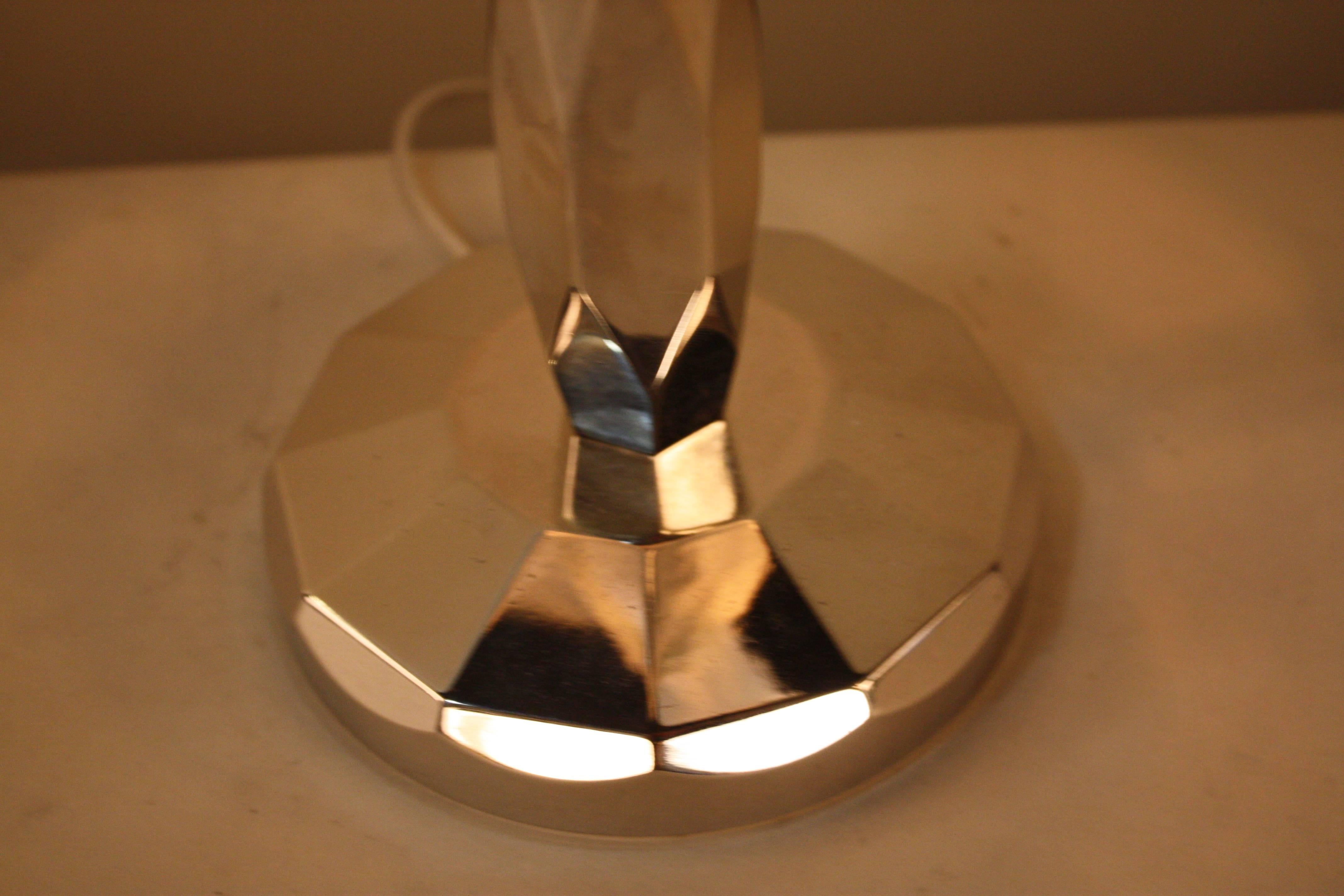 French 1930s Rocket Shape Art Deco Table Lamp In Good Condition In Fairfax, VA