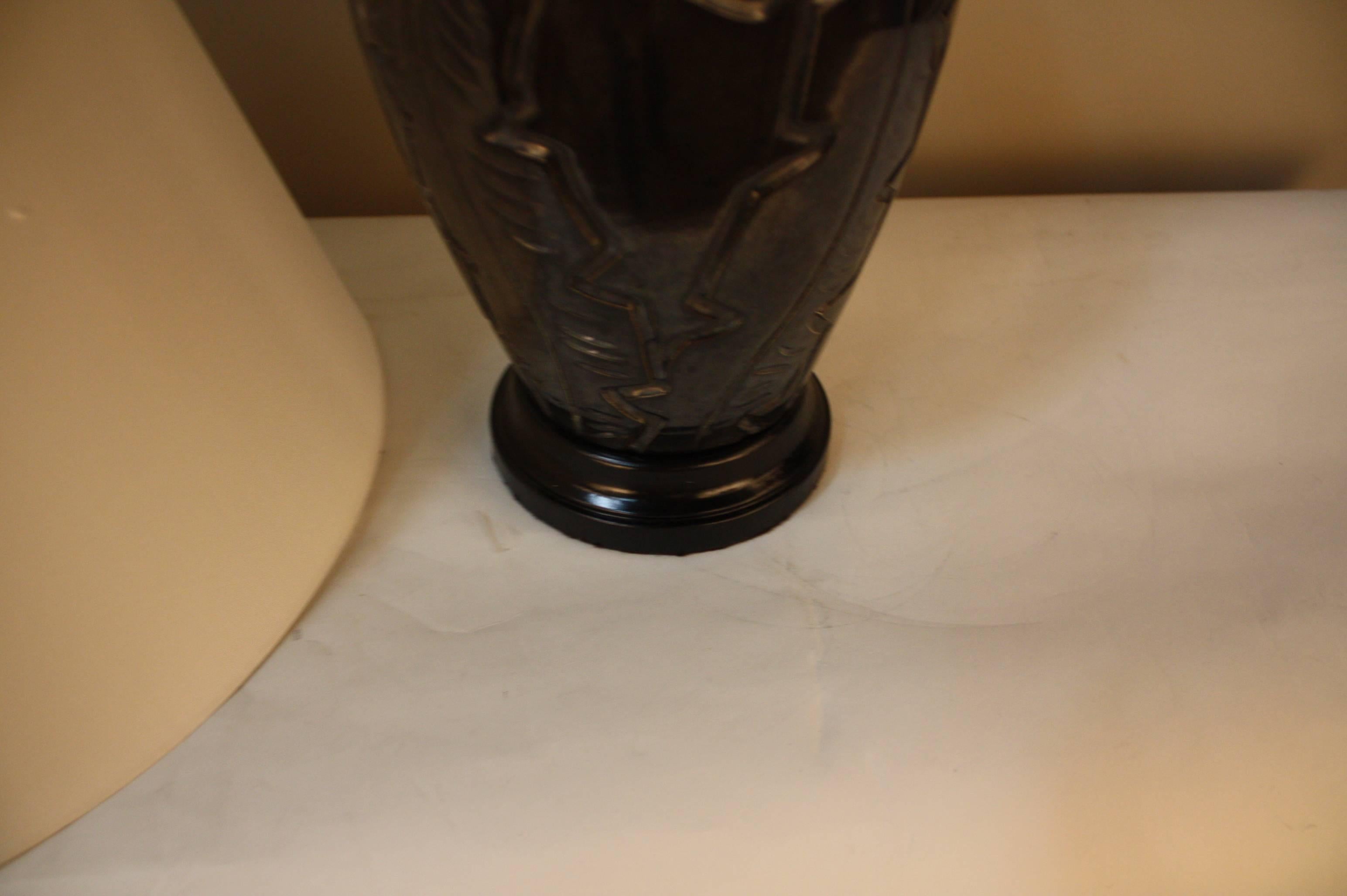 Mid-Century Pottery Table Lamp 1