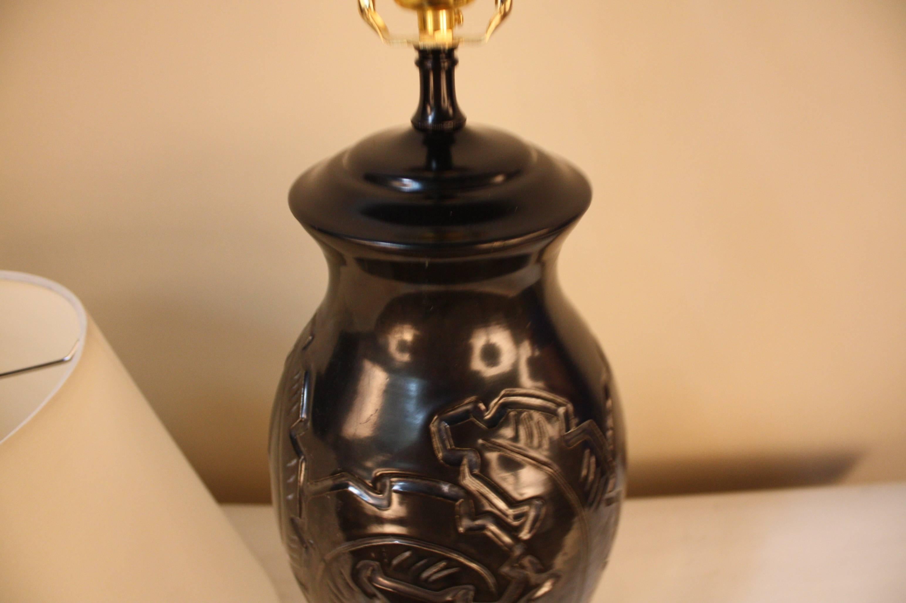 Mid-20th Century Mid-Century Pottery Table Lamp