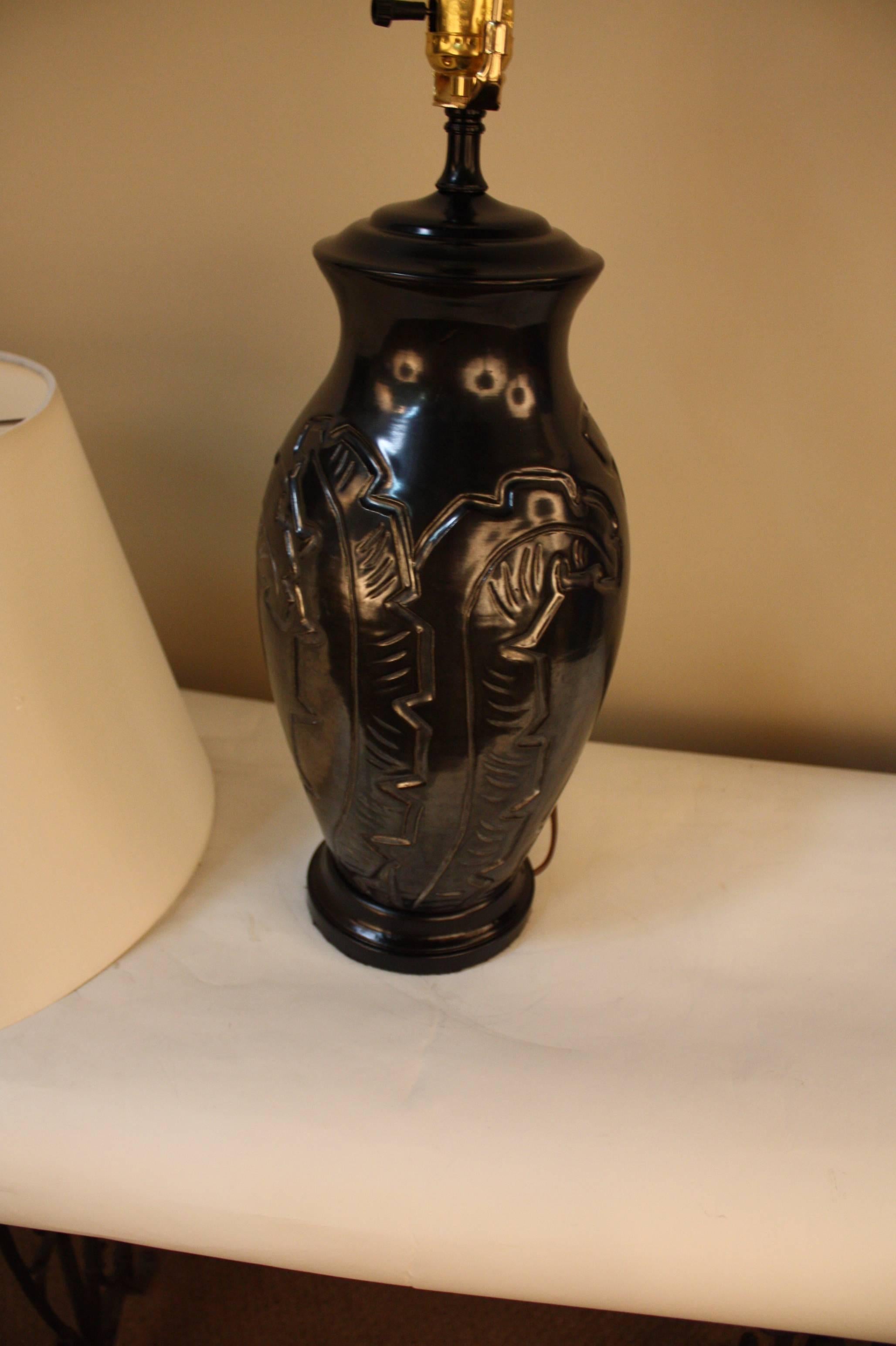 Mid-Century Pottery Table Lamp 2