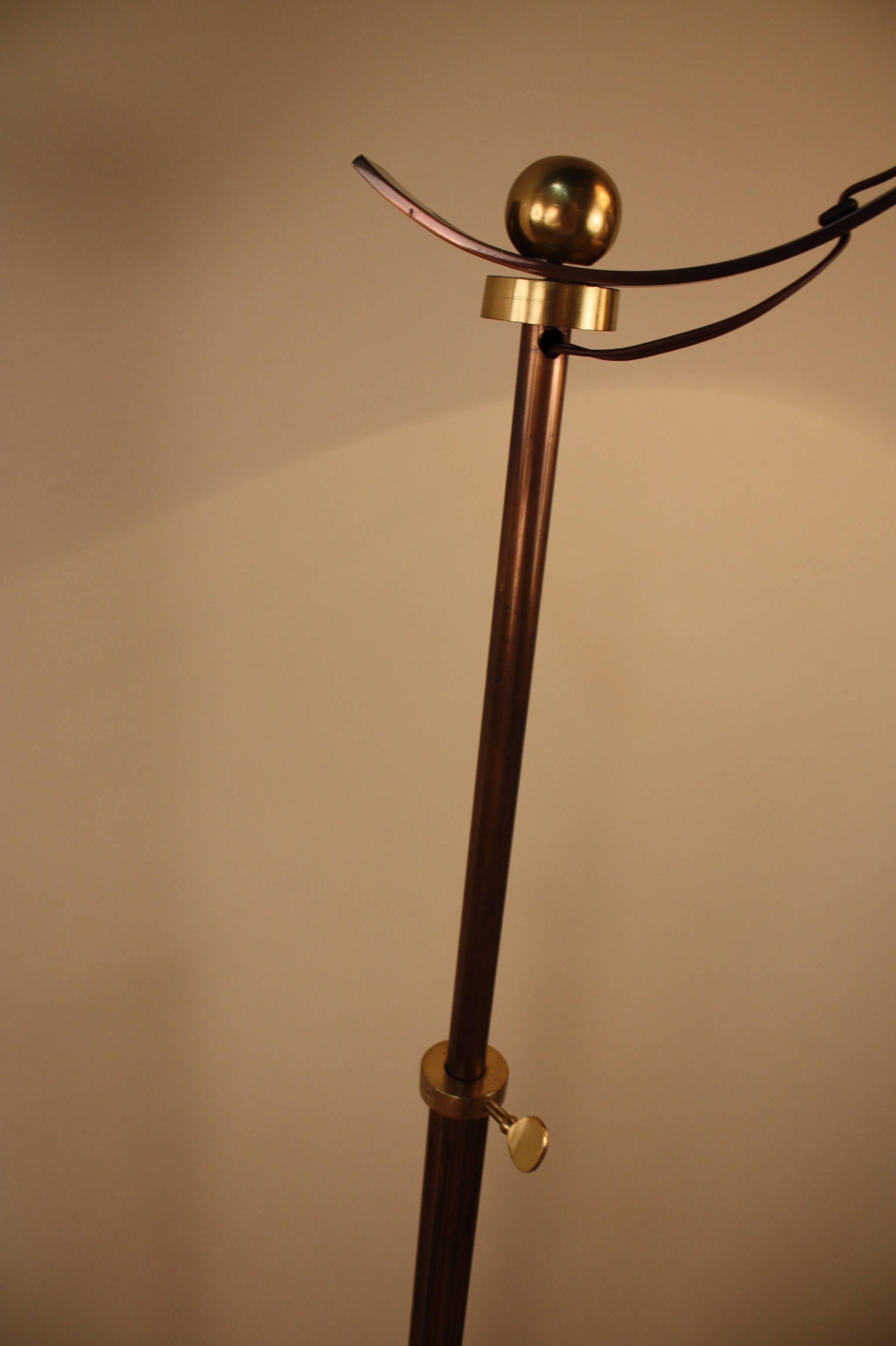 Metal French Mid-Century Adjustable Floor Lamp