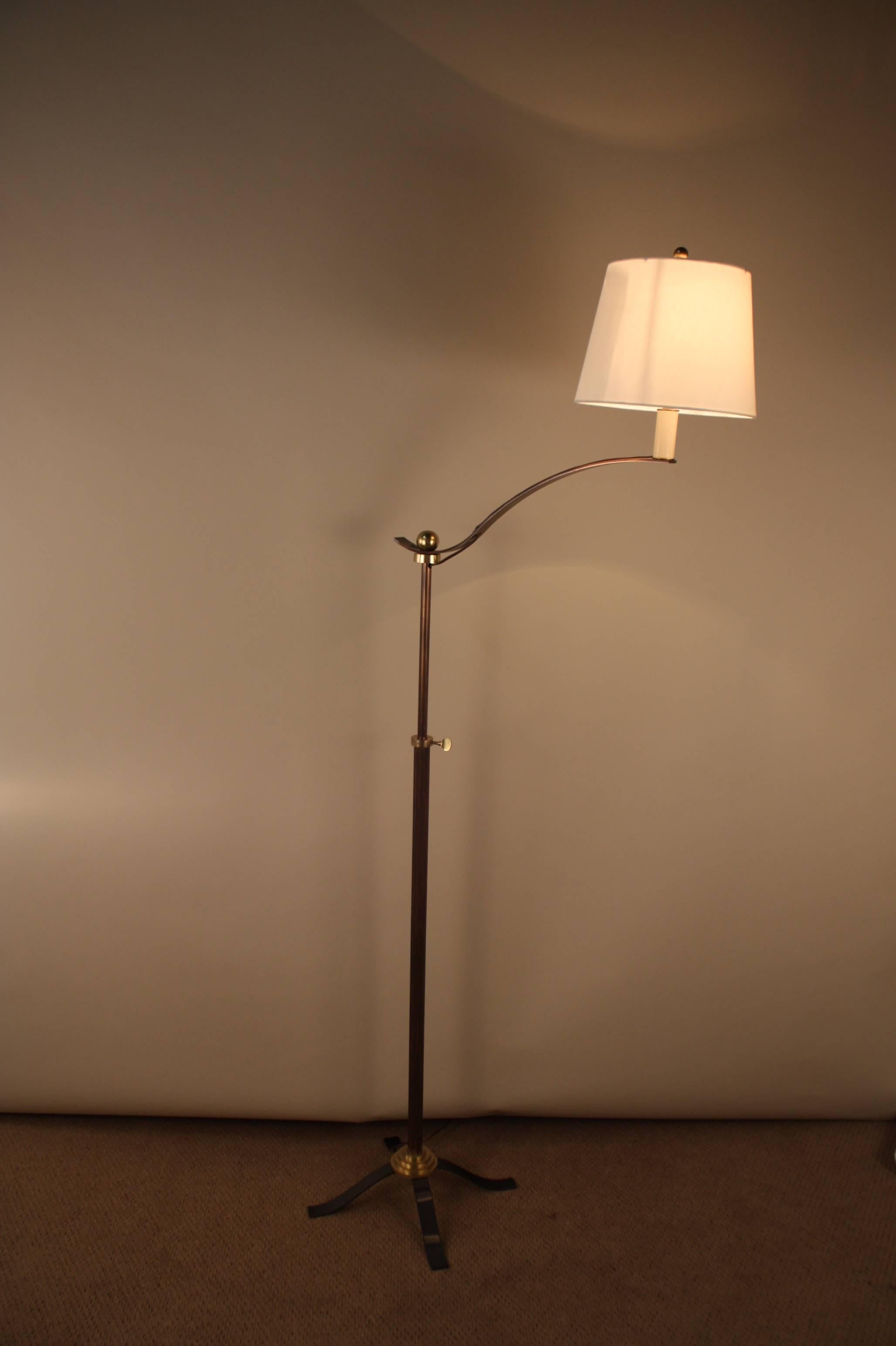 French Mid-Century Adjustable Floor Lamp 3