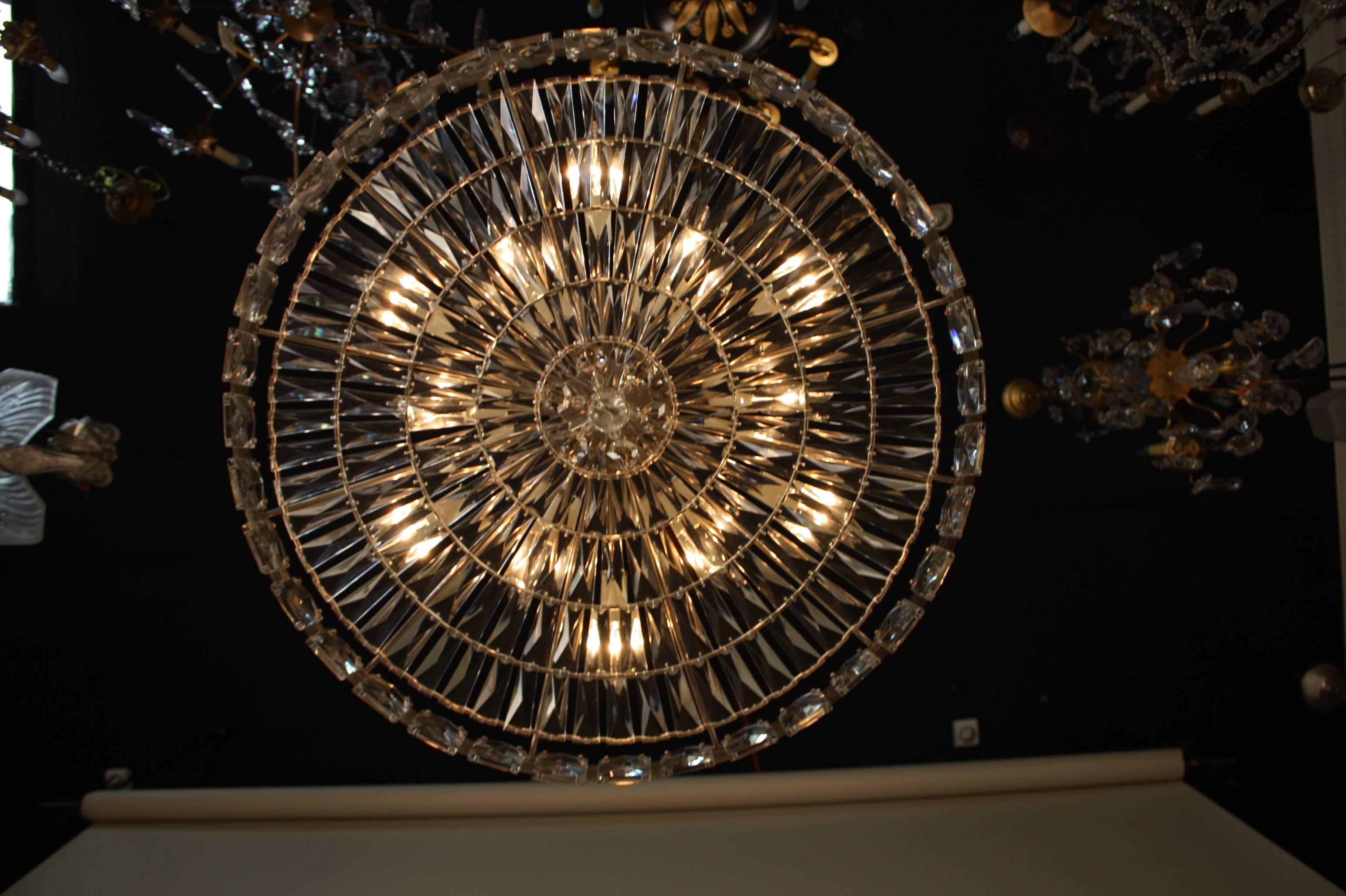 large flush mount chandelier