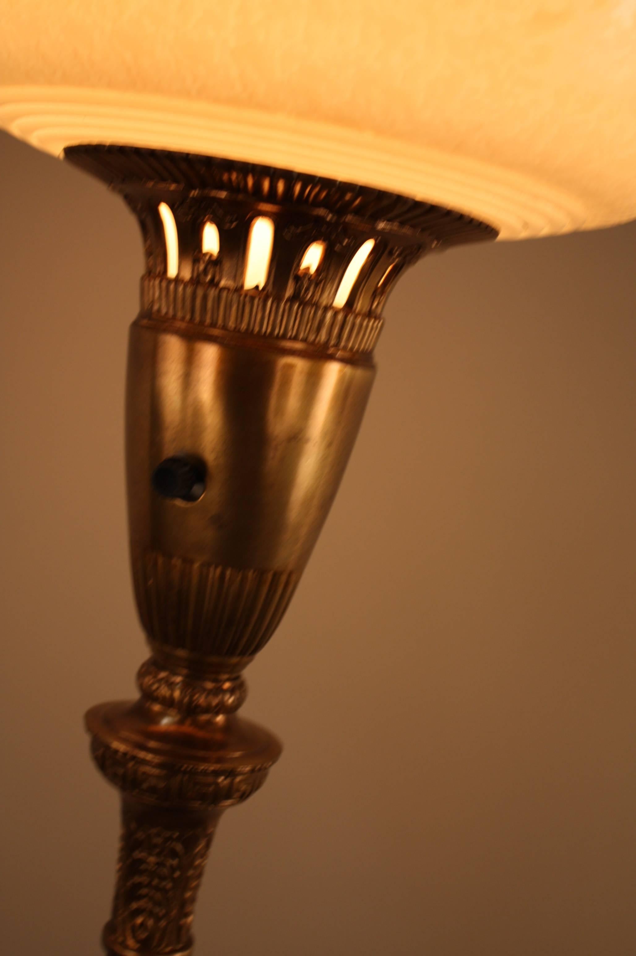 American Torchiere Floor Lamp In Good Condition In Fairfax, VA