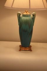 1920s Art Deco Pottery Table Lamp