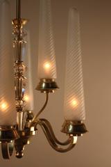 Elegant 1940s Chandelier by Cristallerie de Sevres