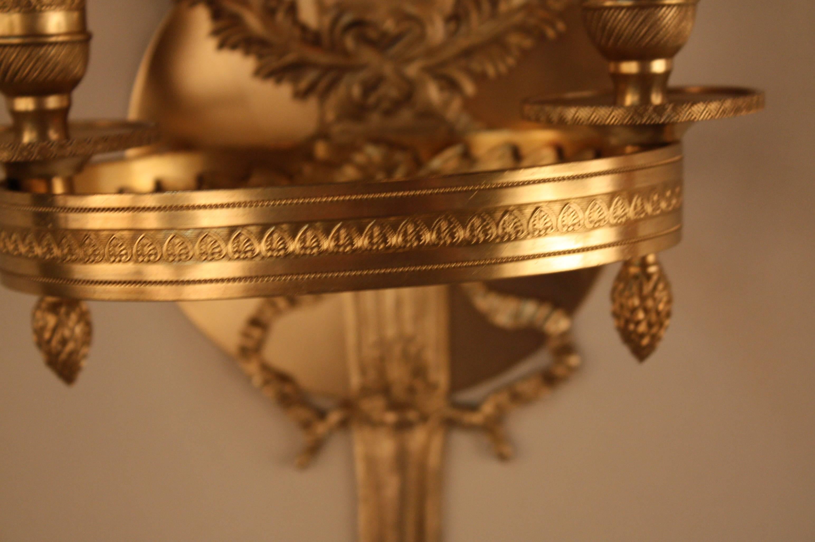 french empire wall sconces