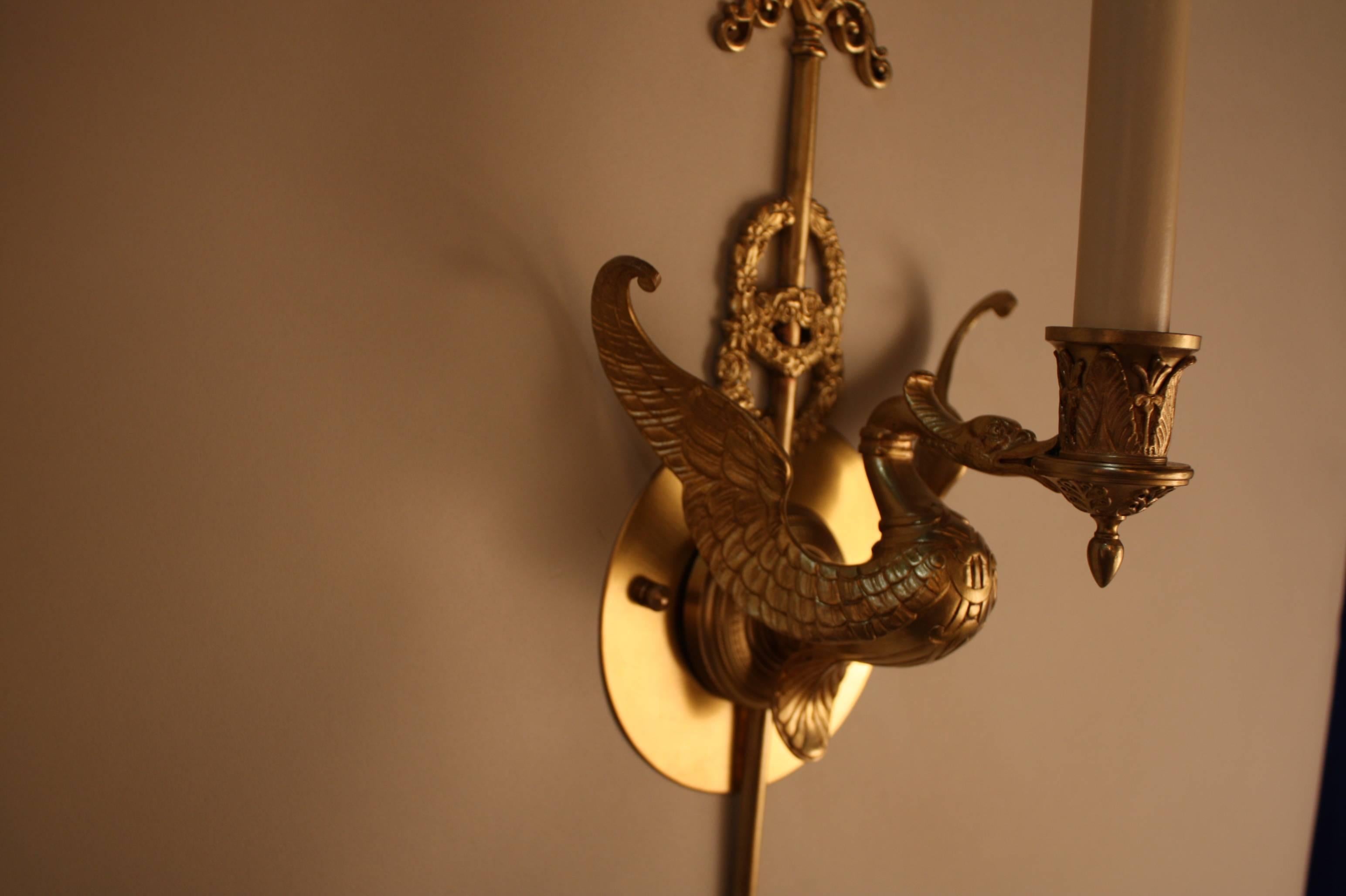 swan sconce