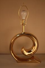 French Bronze Table Lamp by Pierre Cardin