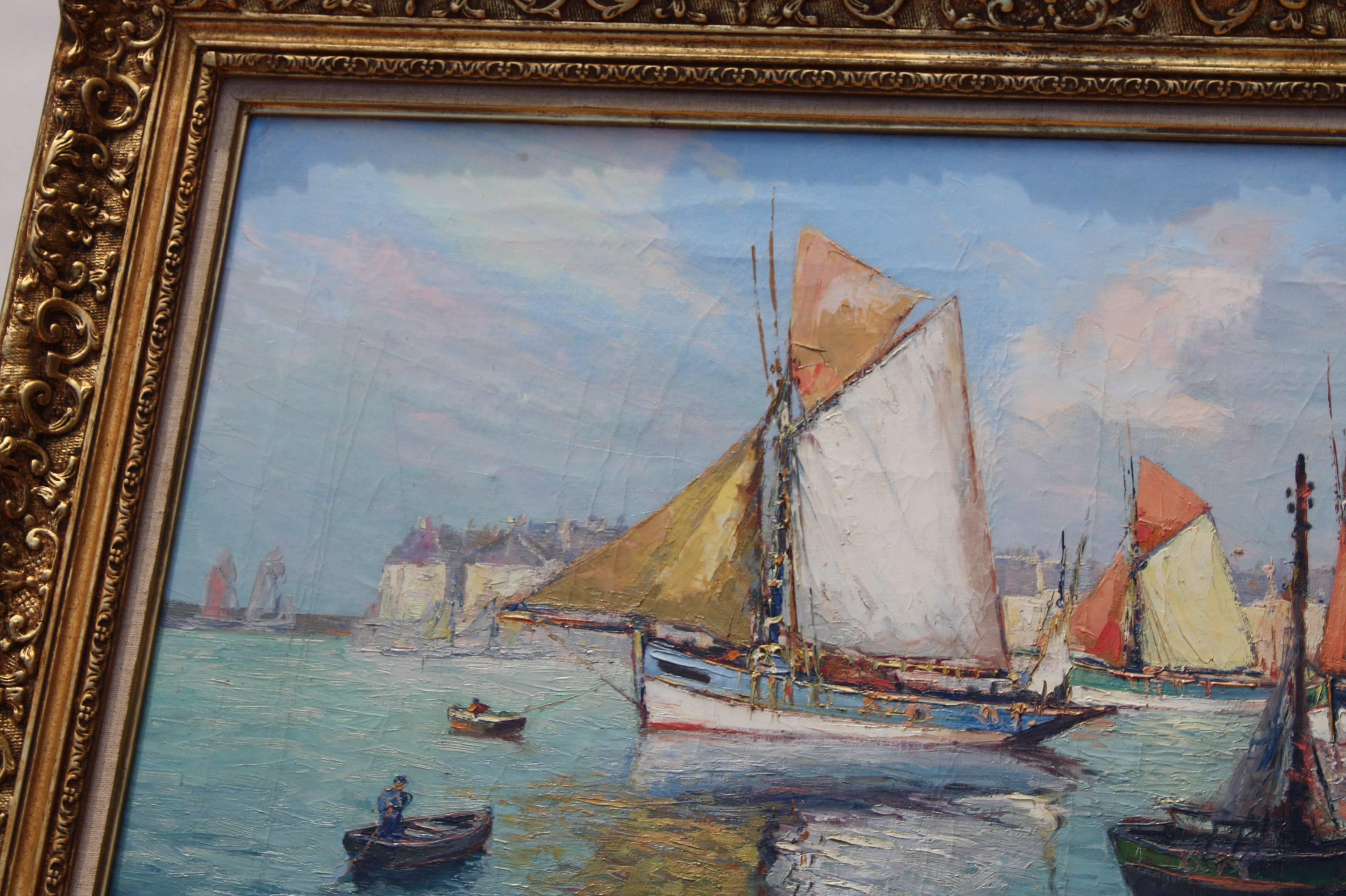 boat impressionist painting