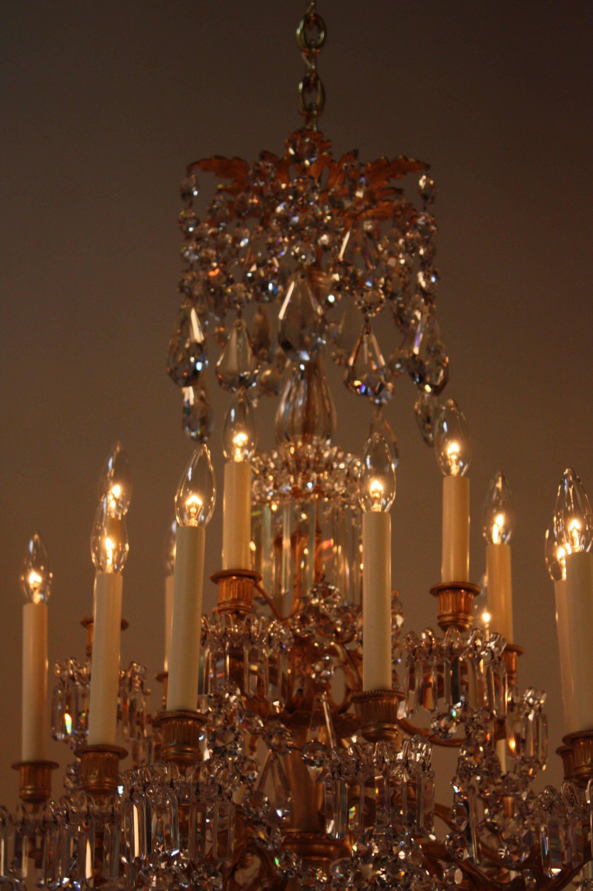 19th century baccarat chandeliers