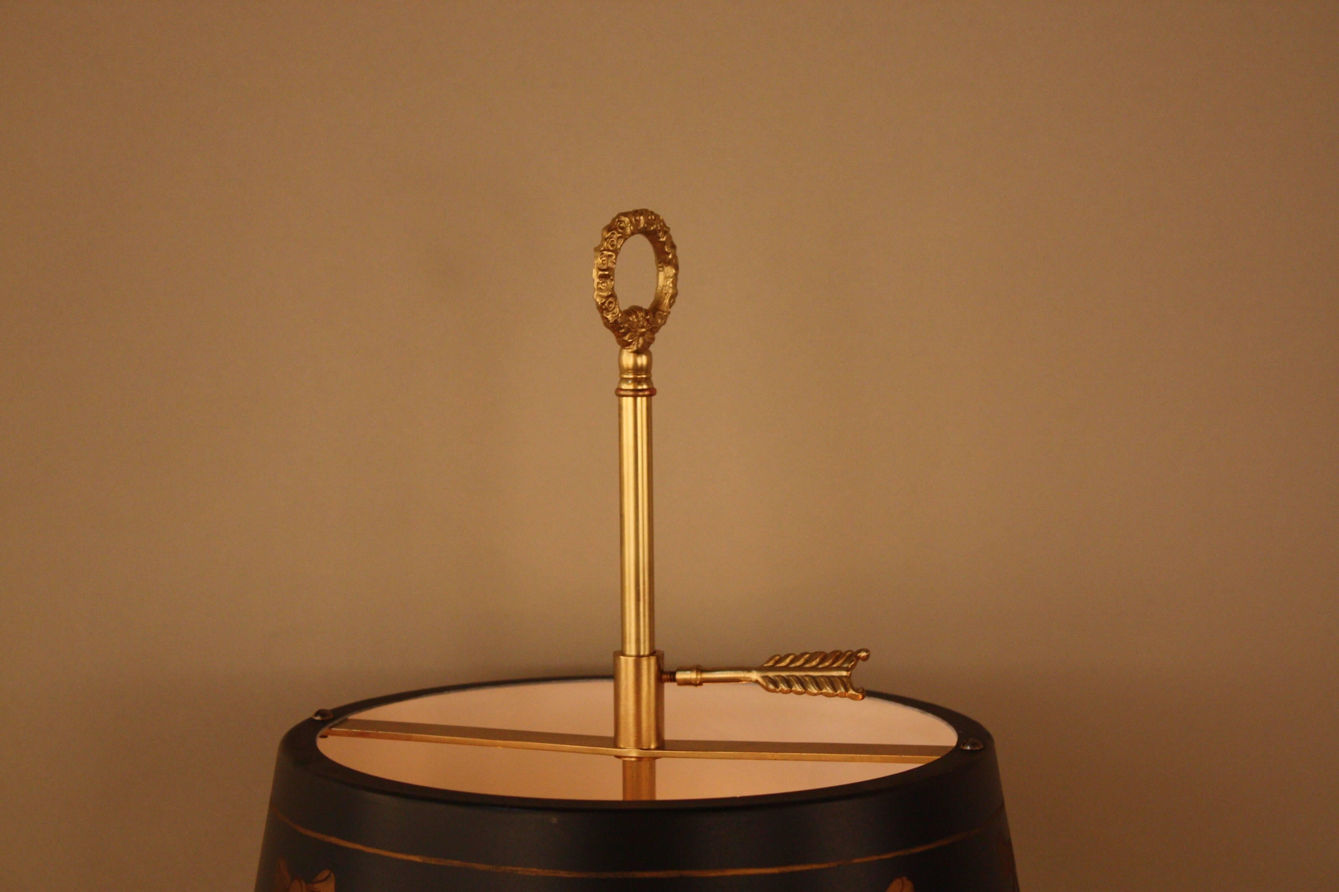 Empire French Bronze Bouillotte Desk Lamp