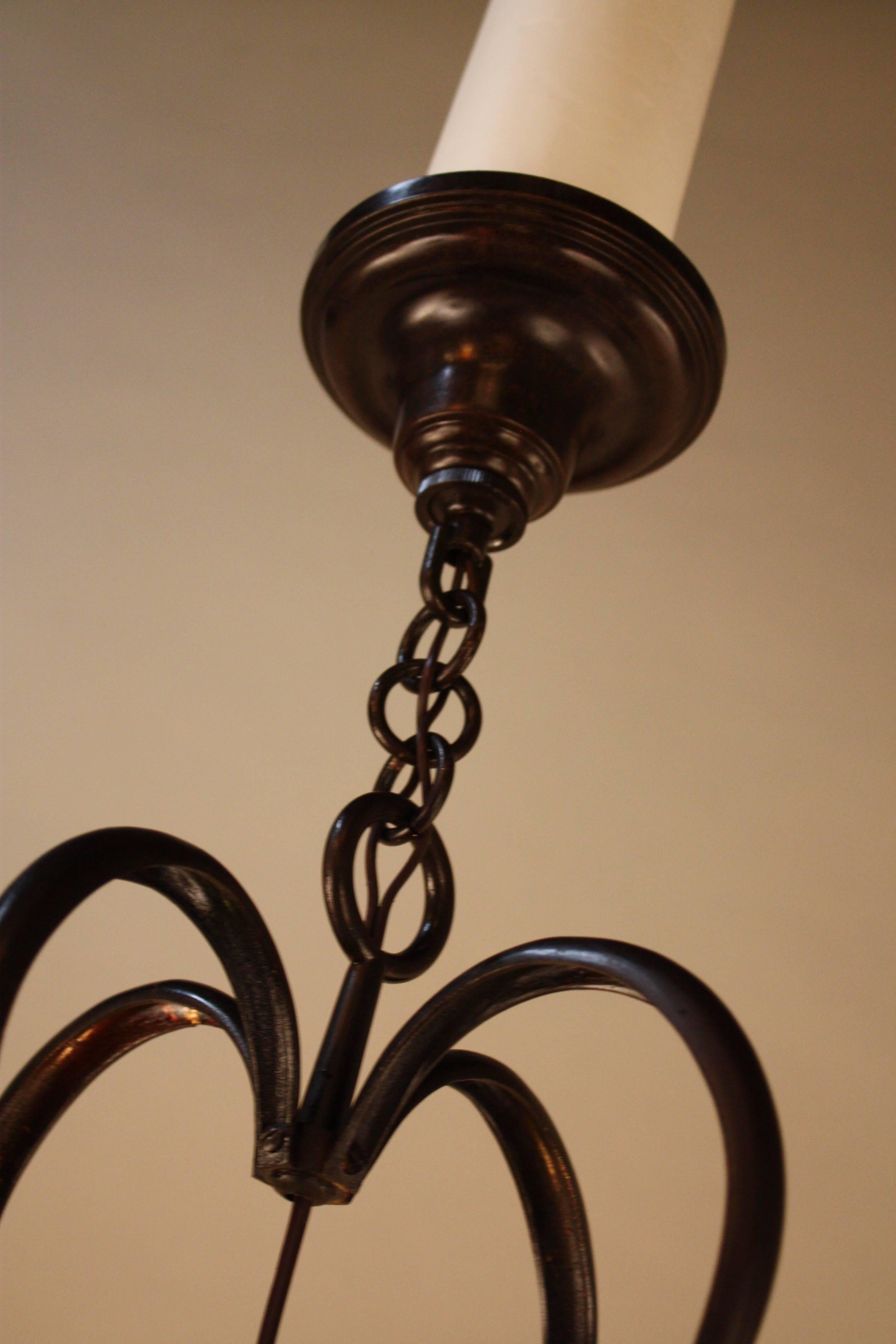 Early 20th Century English Arts & Crafts / Art Nouveau Bronze Lantern