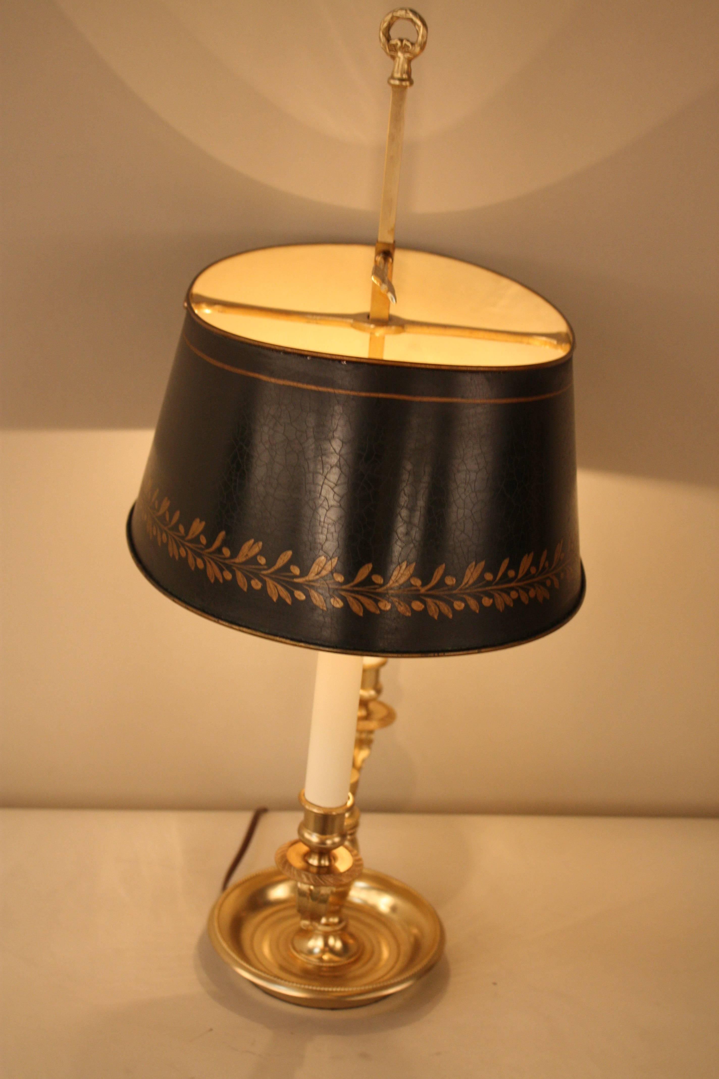 19th Century French Bronze Bouillotte Desk Lamp