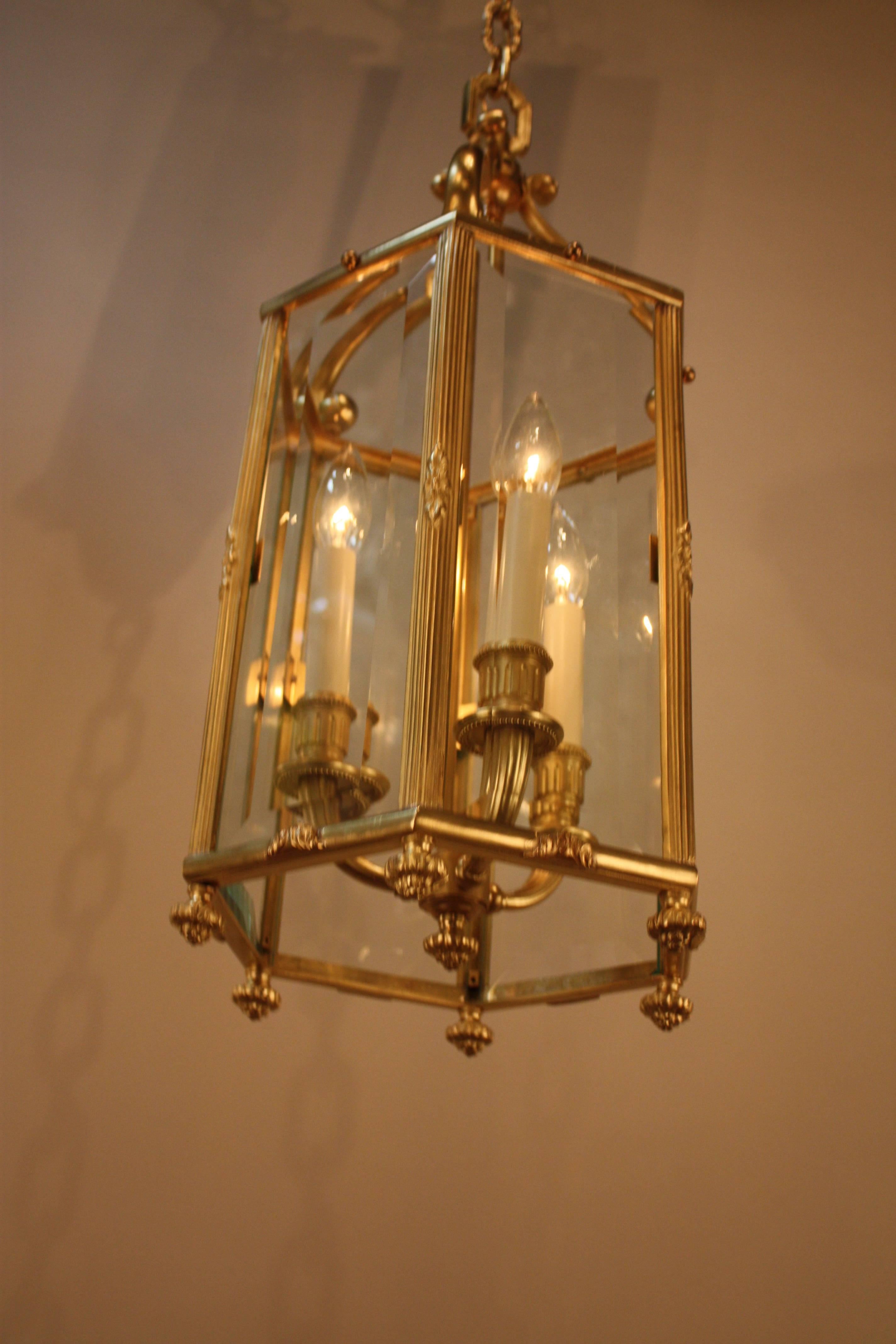 French Bronze Lantern by Atelier Petitot 5