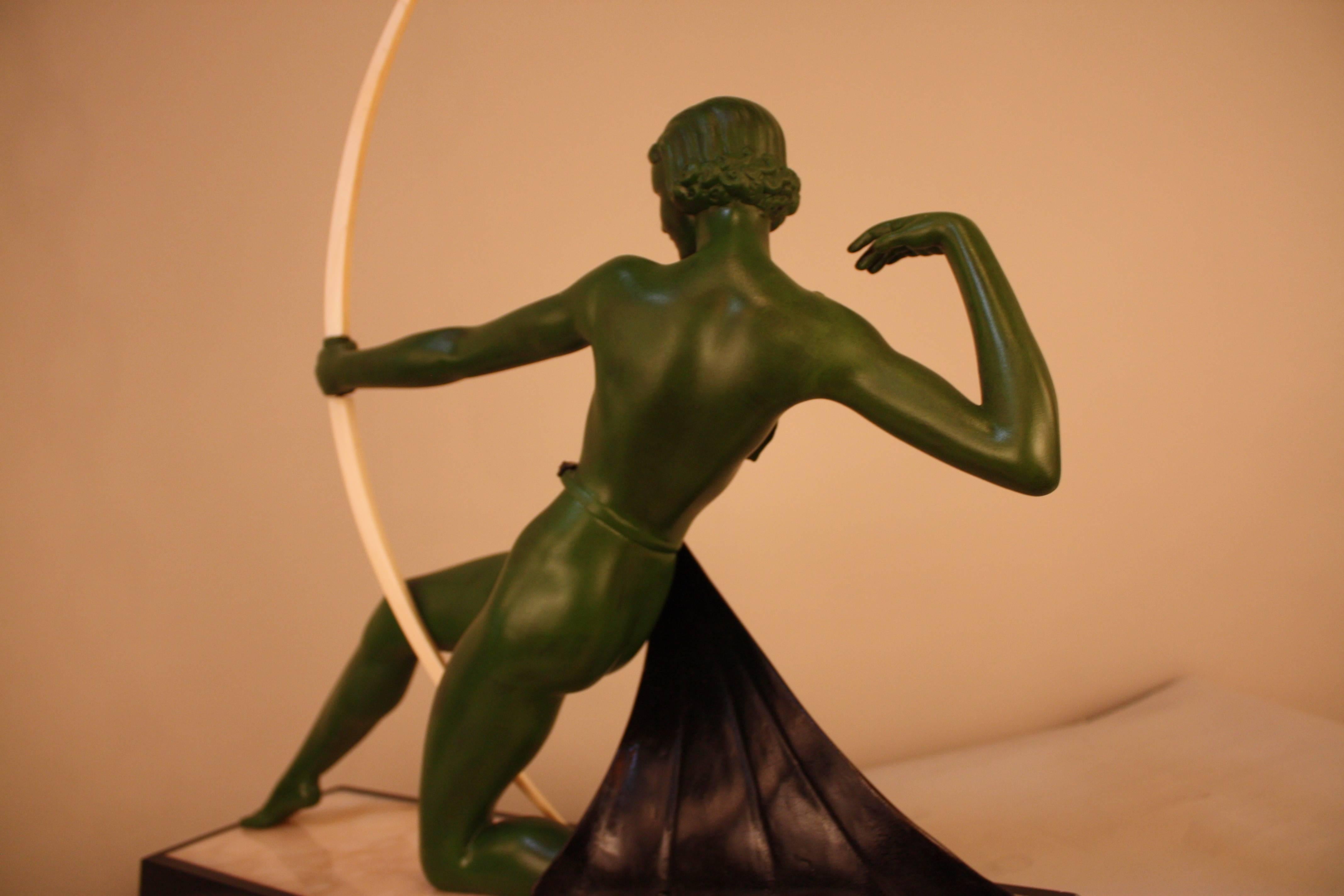 French Art Deco Diana the Huntress Sculpture 1