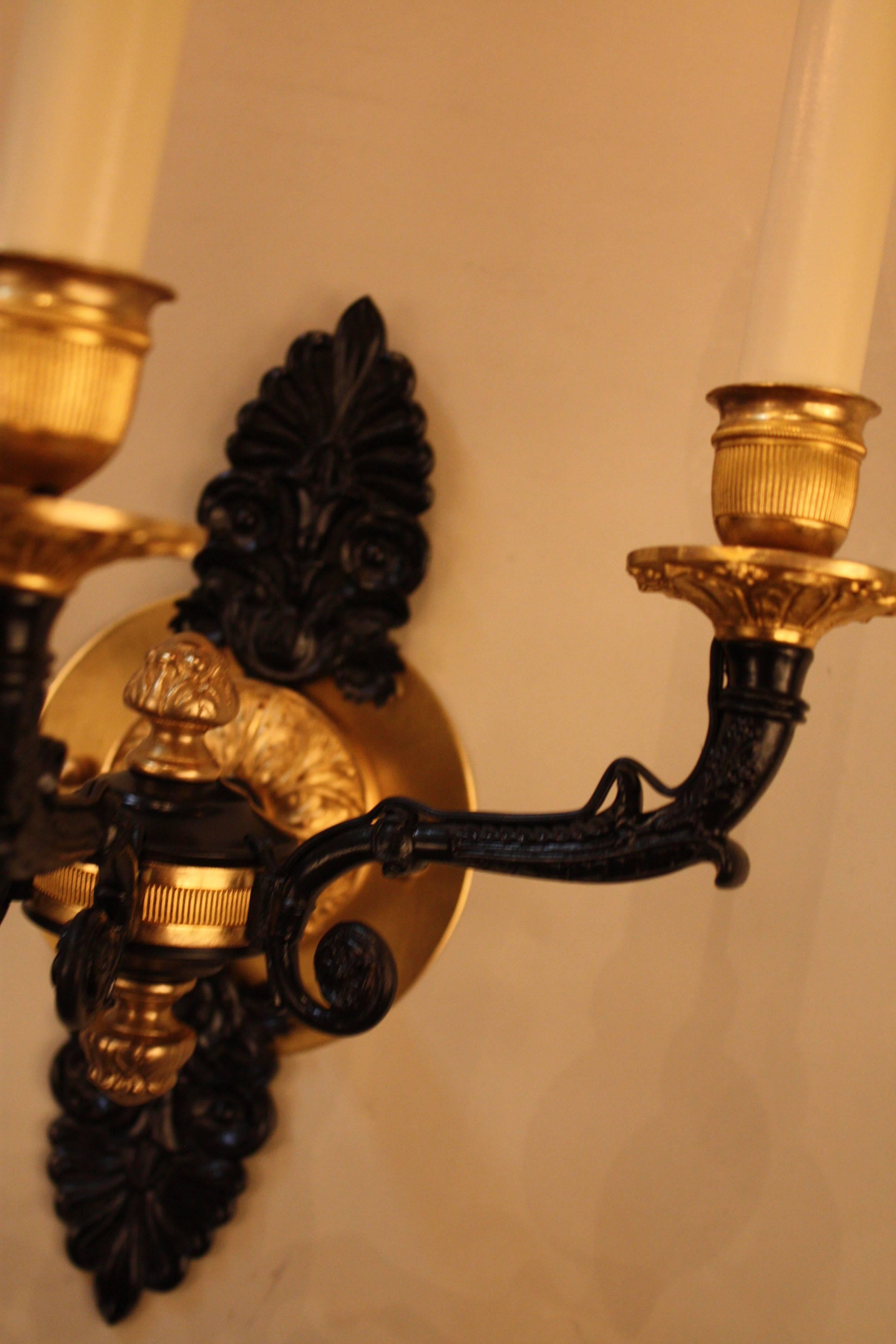 french empire wall sconces