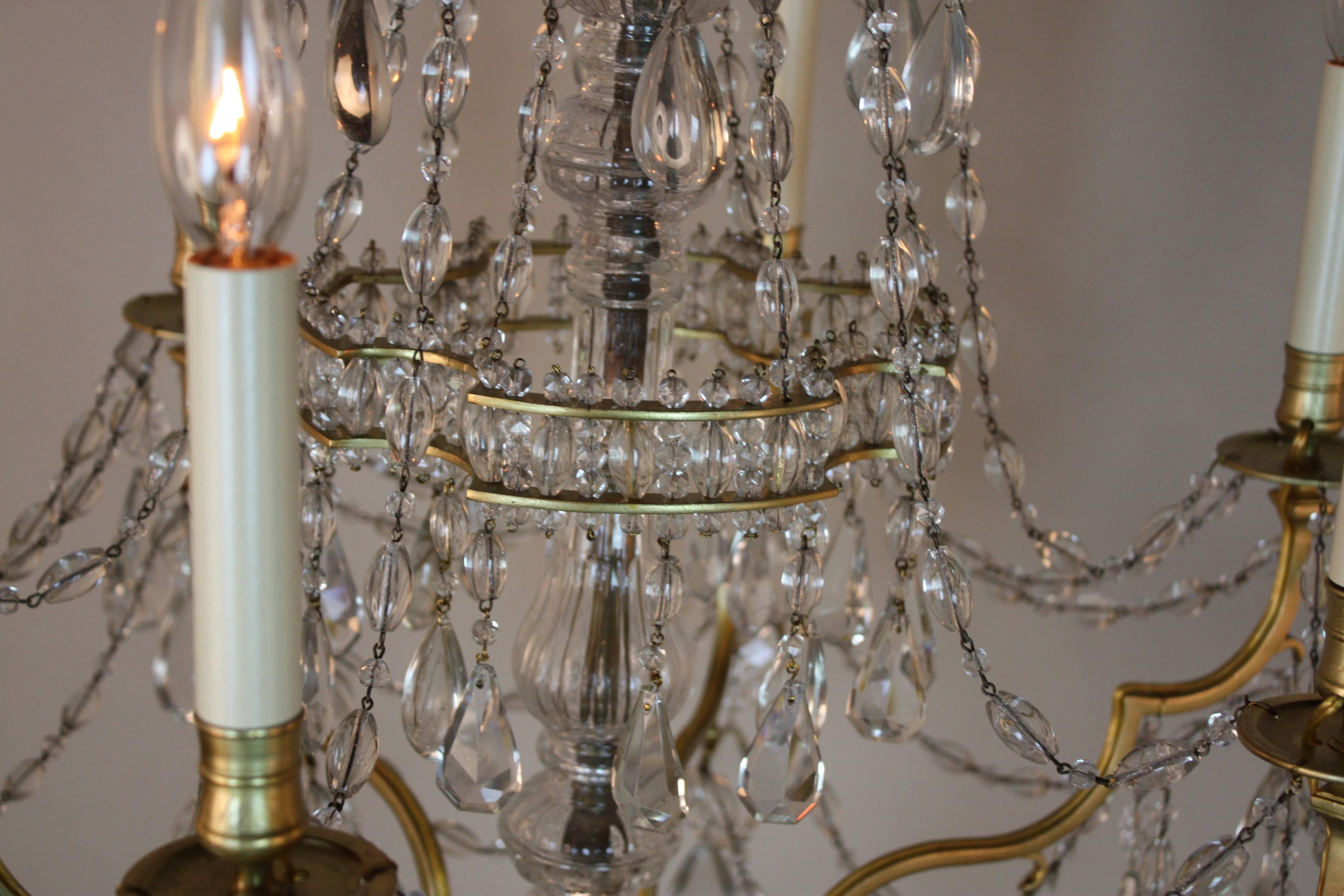 French Early 20th Century Crystal Chandelier by Maison Baguès 6