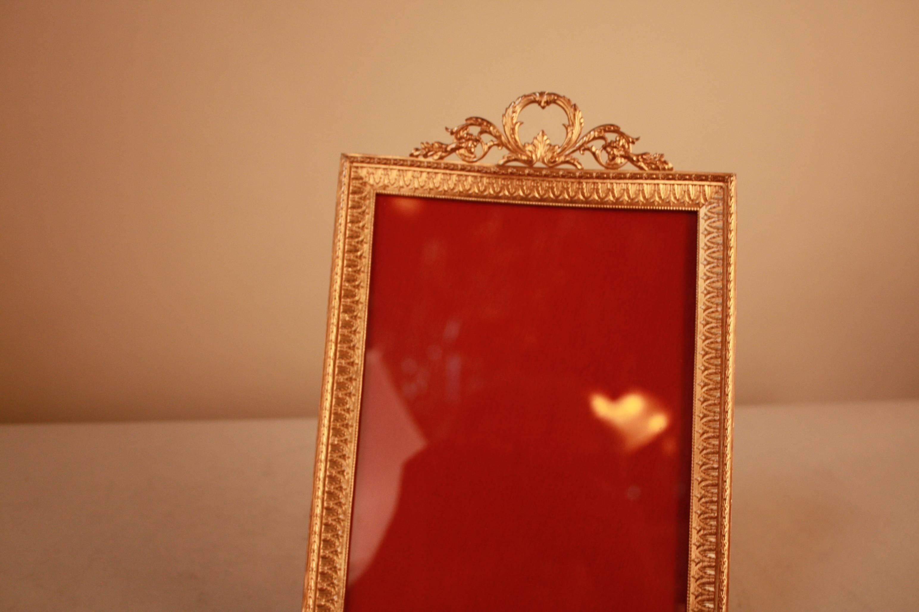 French Gilded Bronze Picture Frame 1