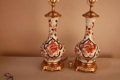 Pair of 19th Century Electrified Porcelain Oil Lamps