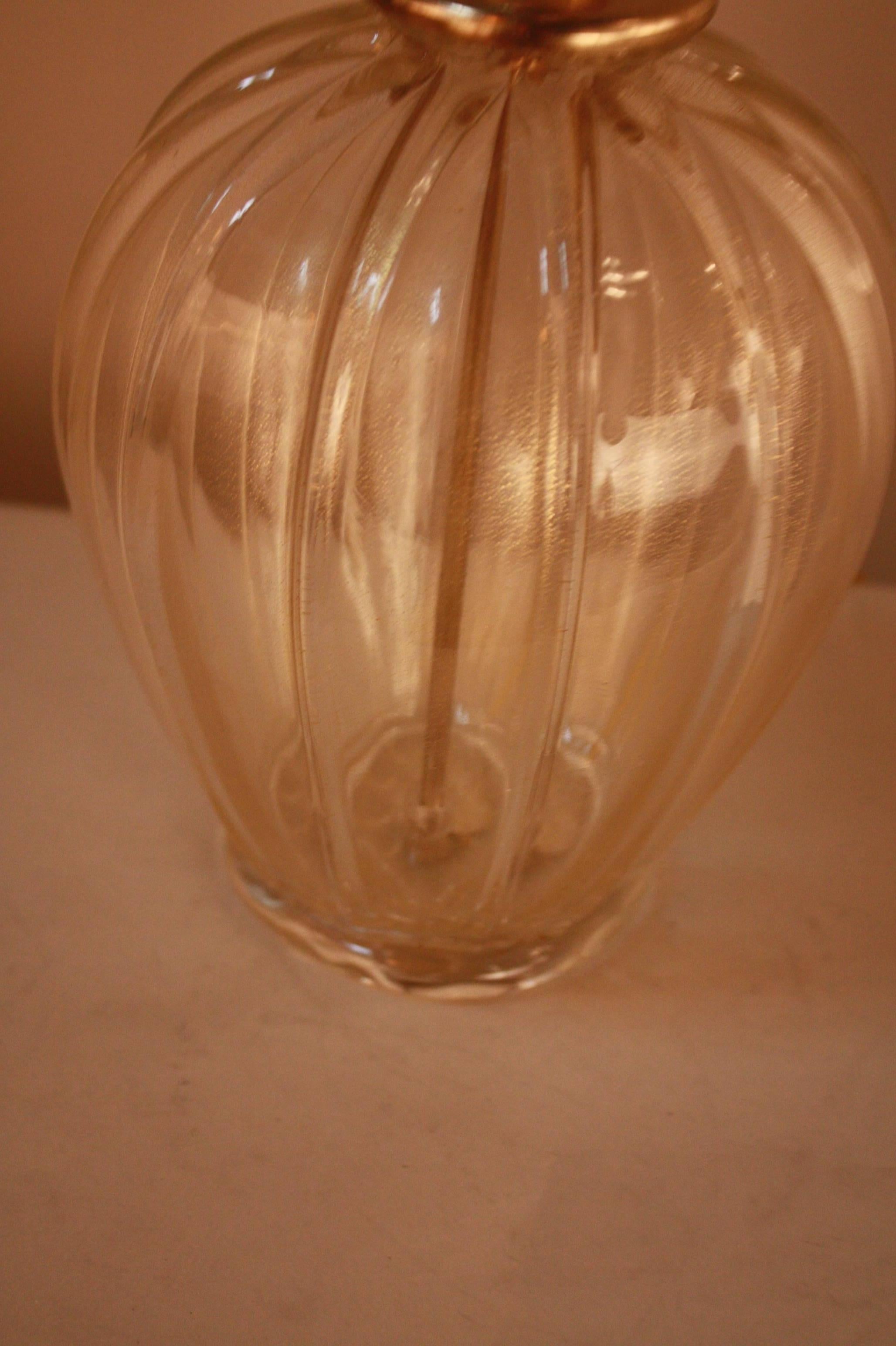 Art Glass Lamp by Moreau Freres In Good Condition In Fairfax, VA
