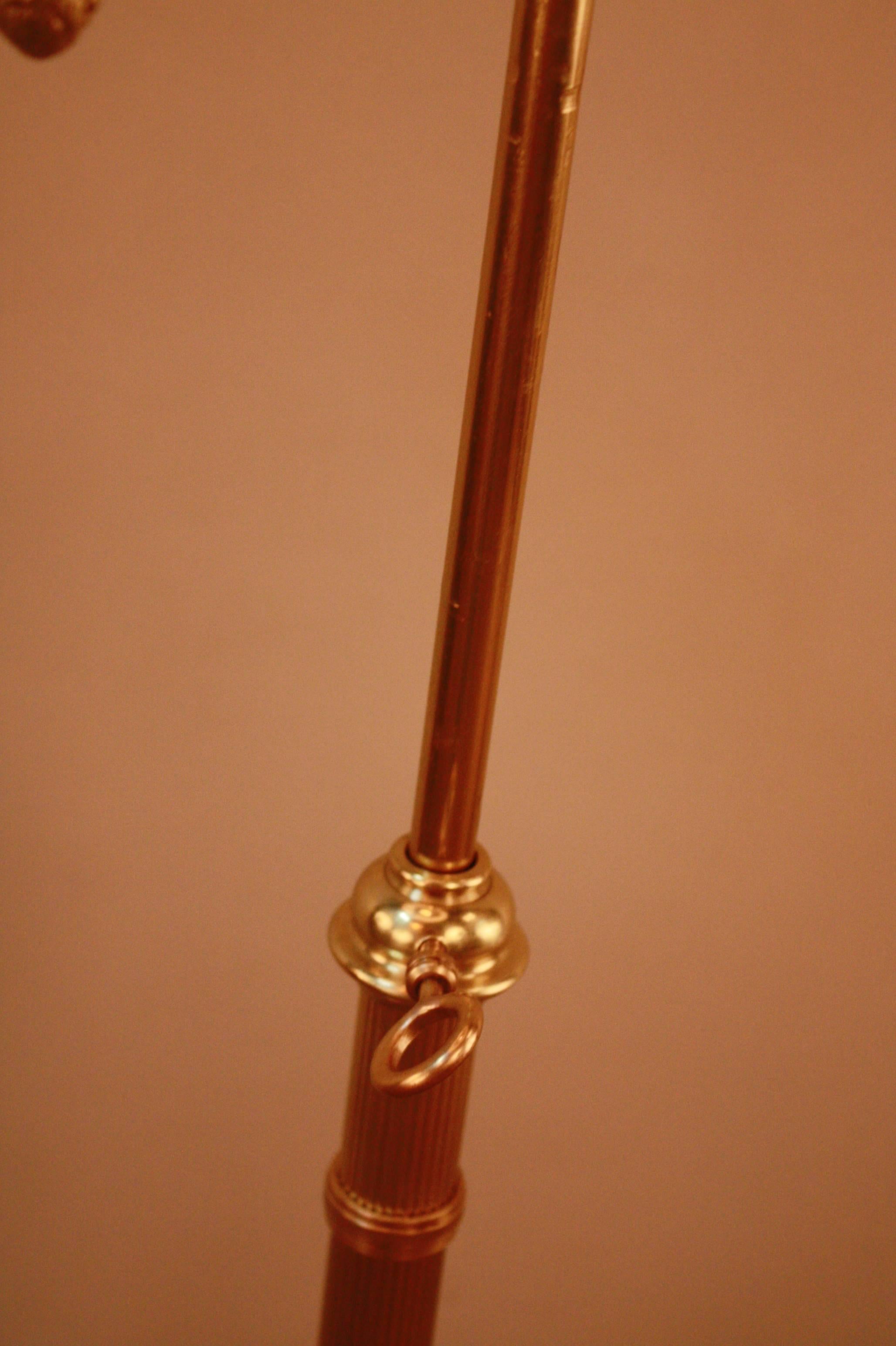 Mid-Century Swing Arm Bronze Floor Lamp 3