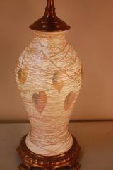 American Art Glass Table Lamp by Quezal
