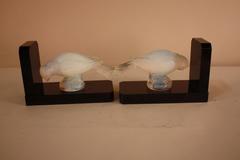 Pair of Opaline Glass Bookends by Verlux