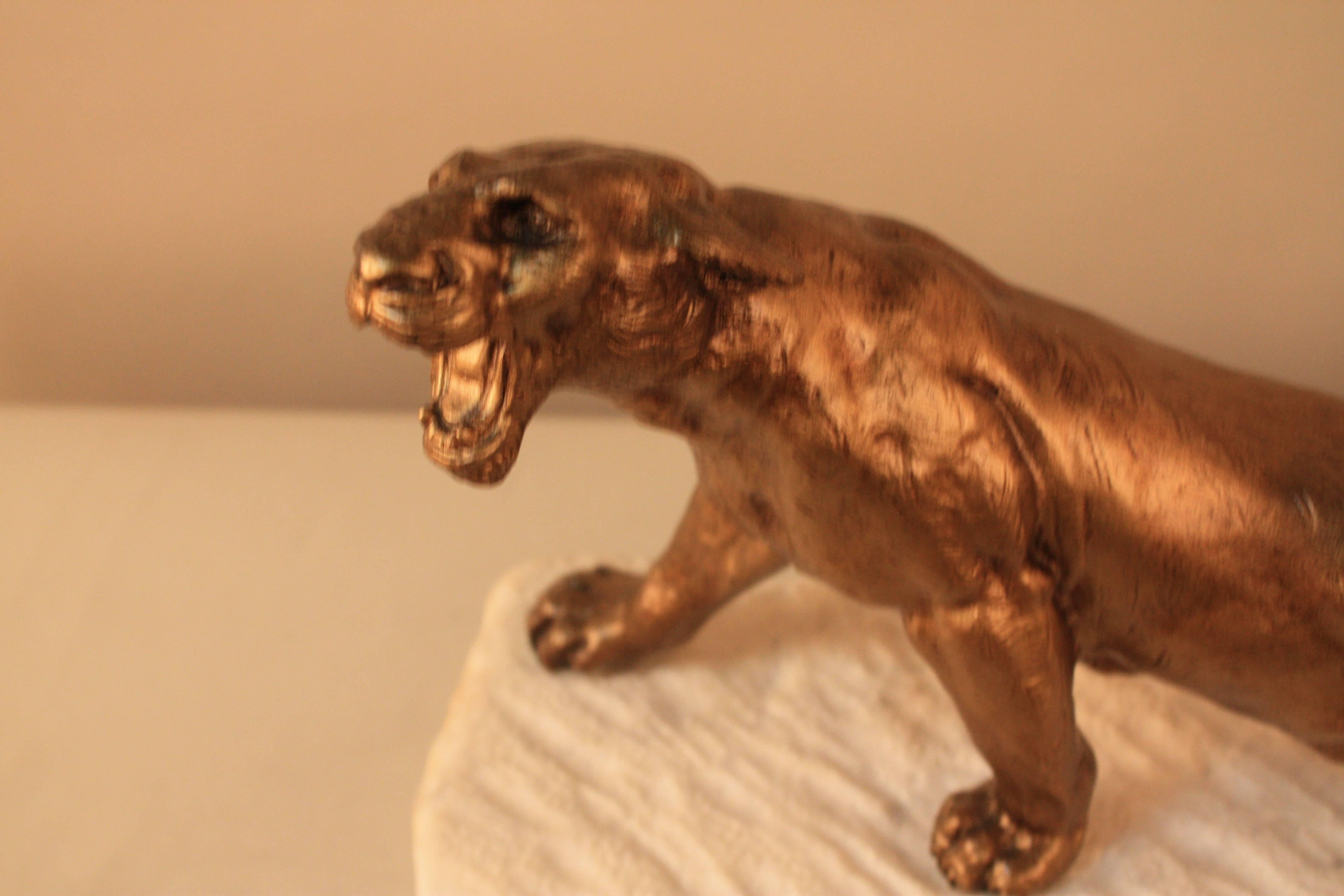  Early 20th Century French Bronze Tiger 4