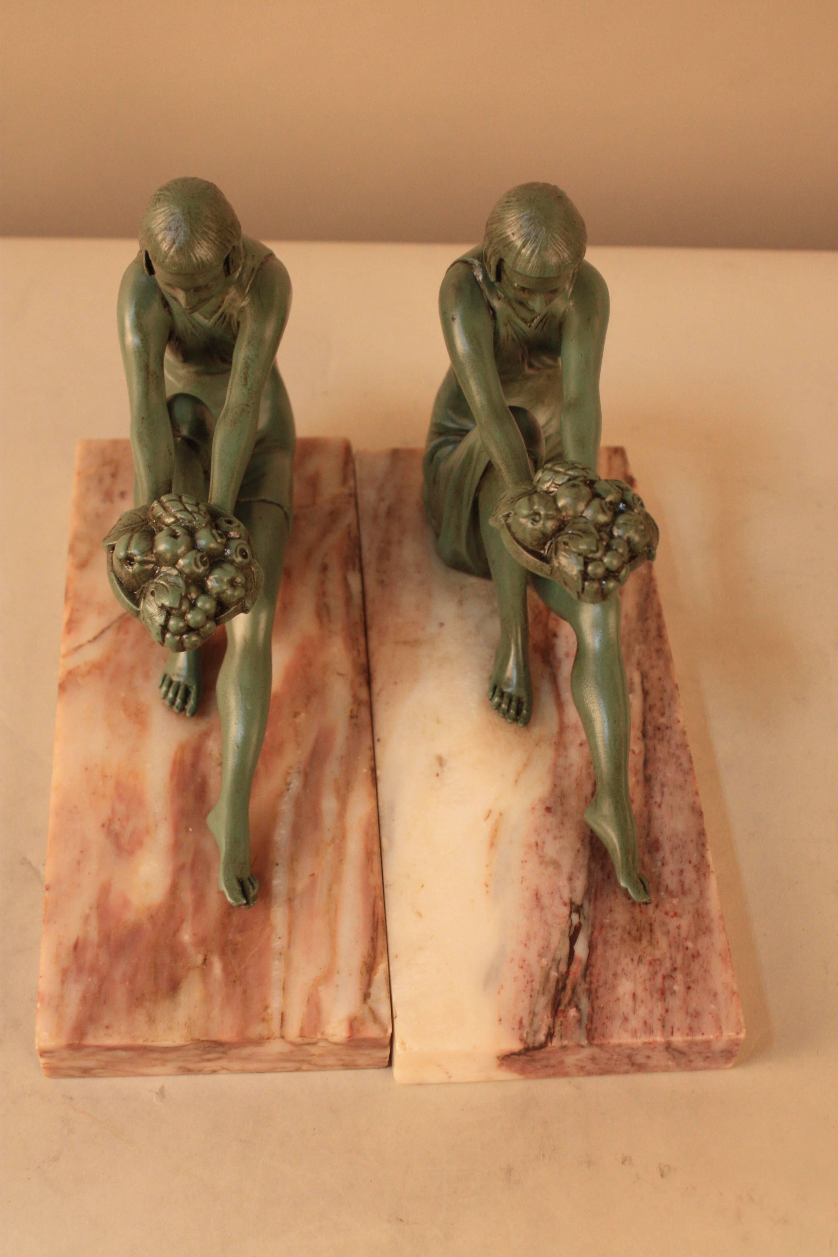 Pair of French Art Deco Bookends 3