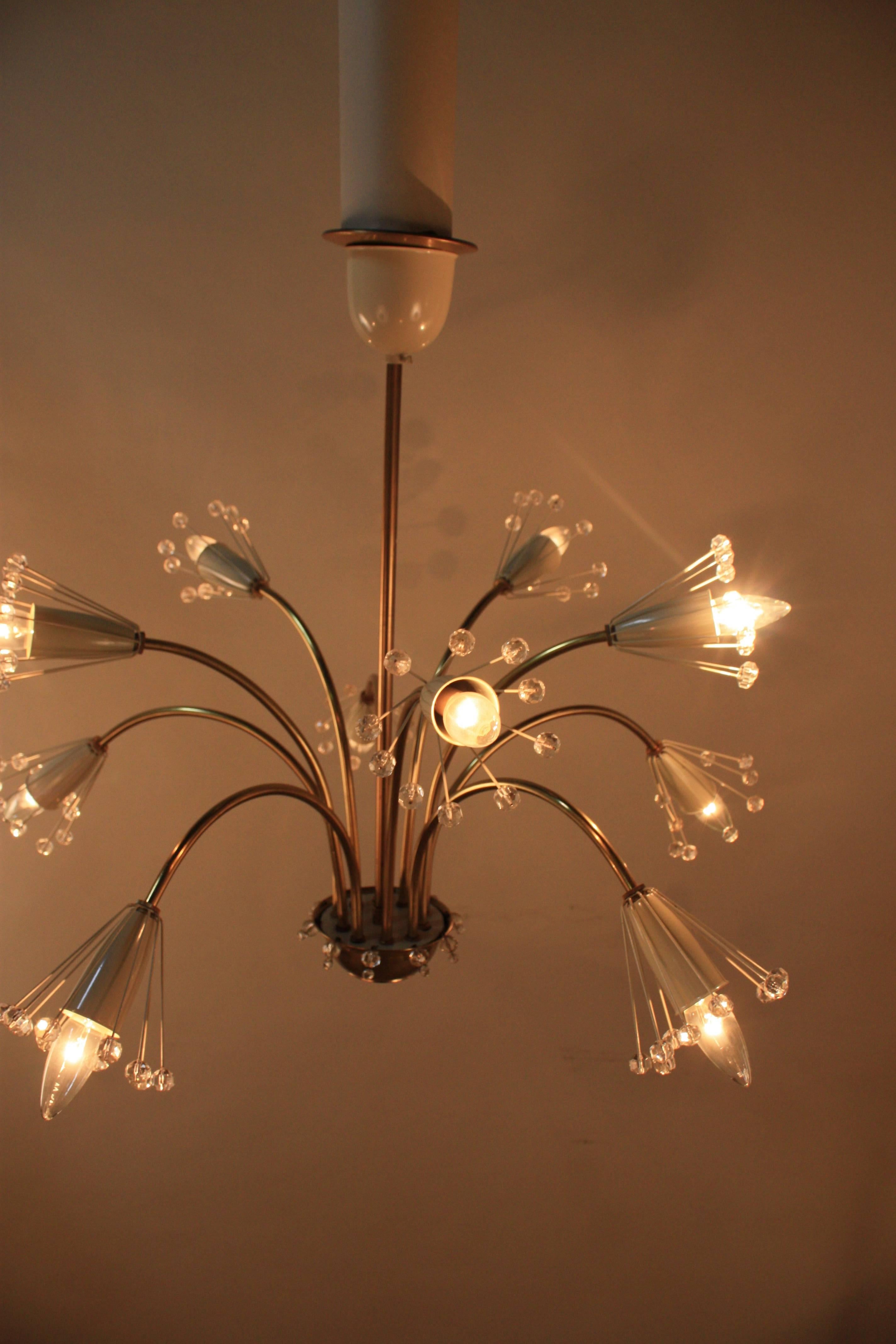 Mid-Century Chandelier by Emil Stejnar 1