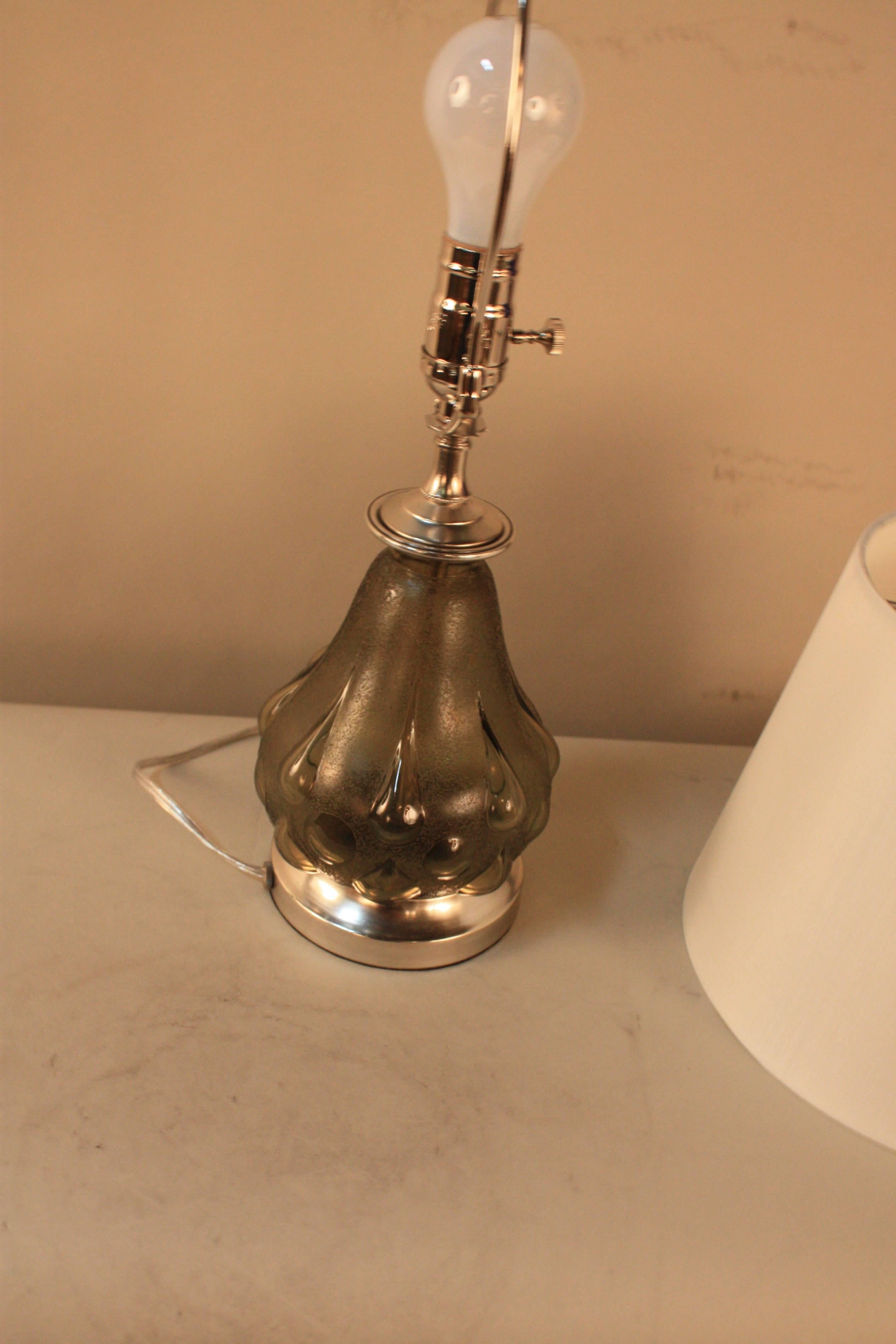 French Blown Glass Table Lamp 4