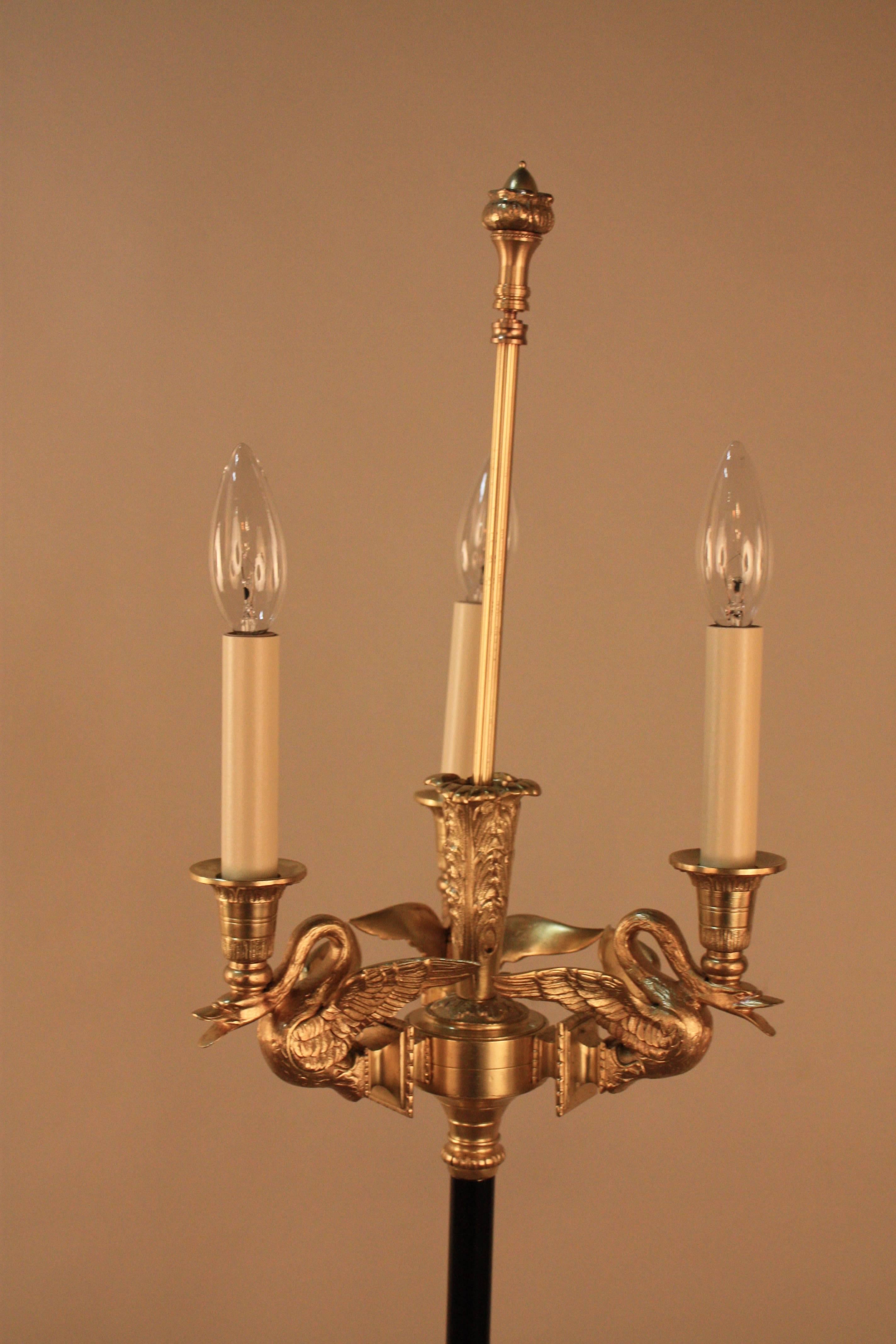  French Empire Style Bronze Floor Lamp 2