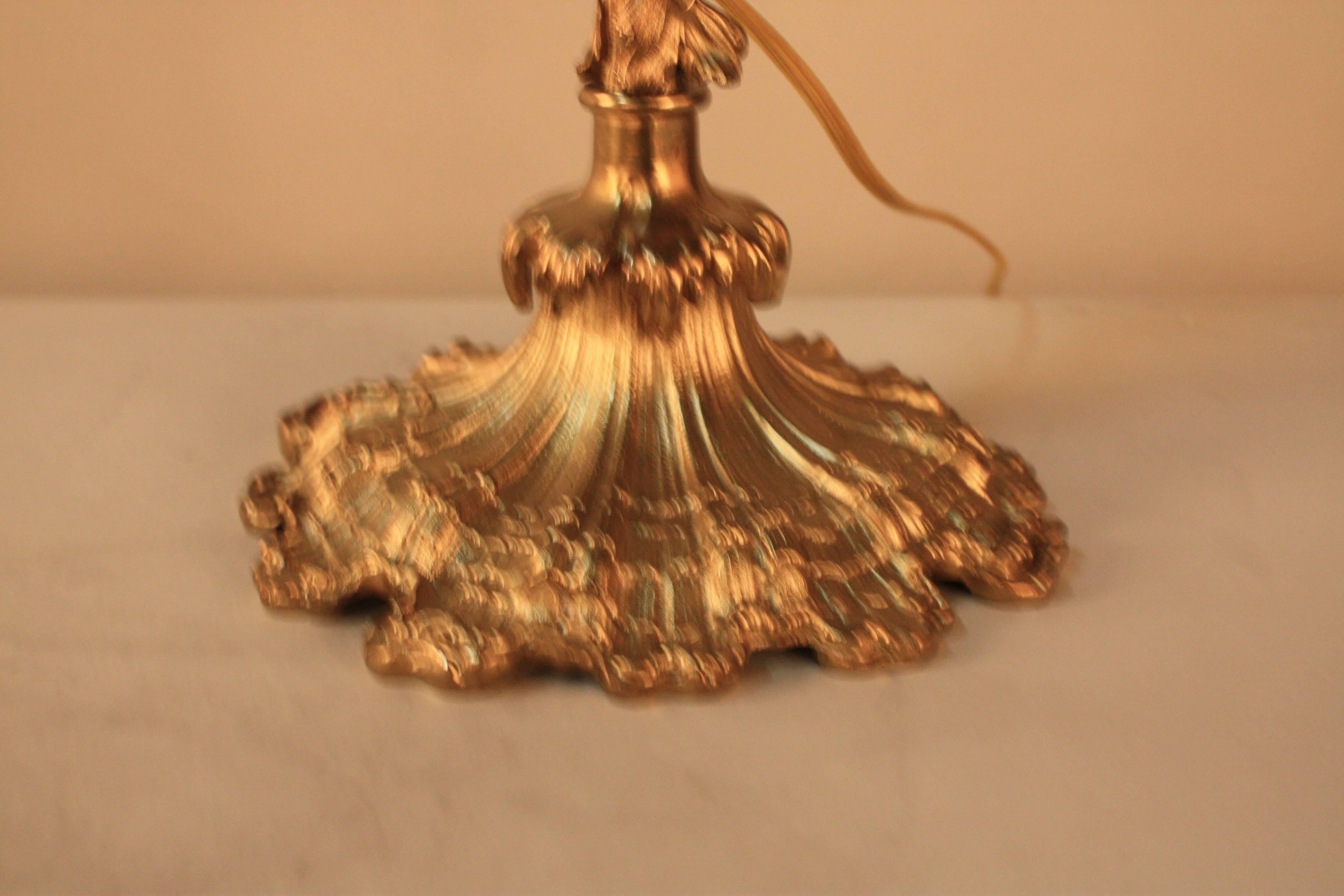 19th Century Bronze Neptune Table Lamp 1