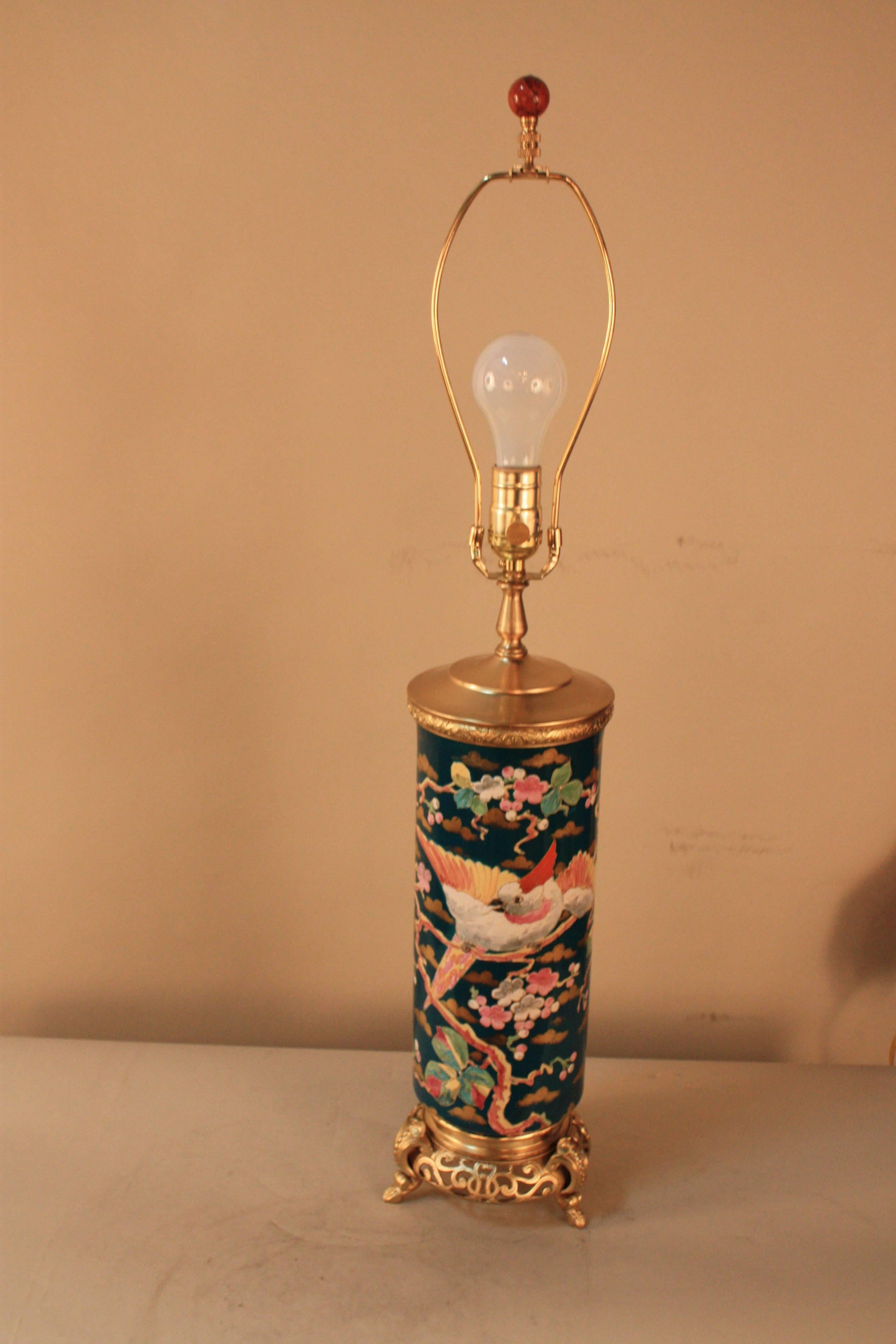 French 19th Century Porcelain Table Lamp 3