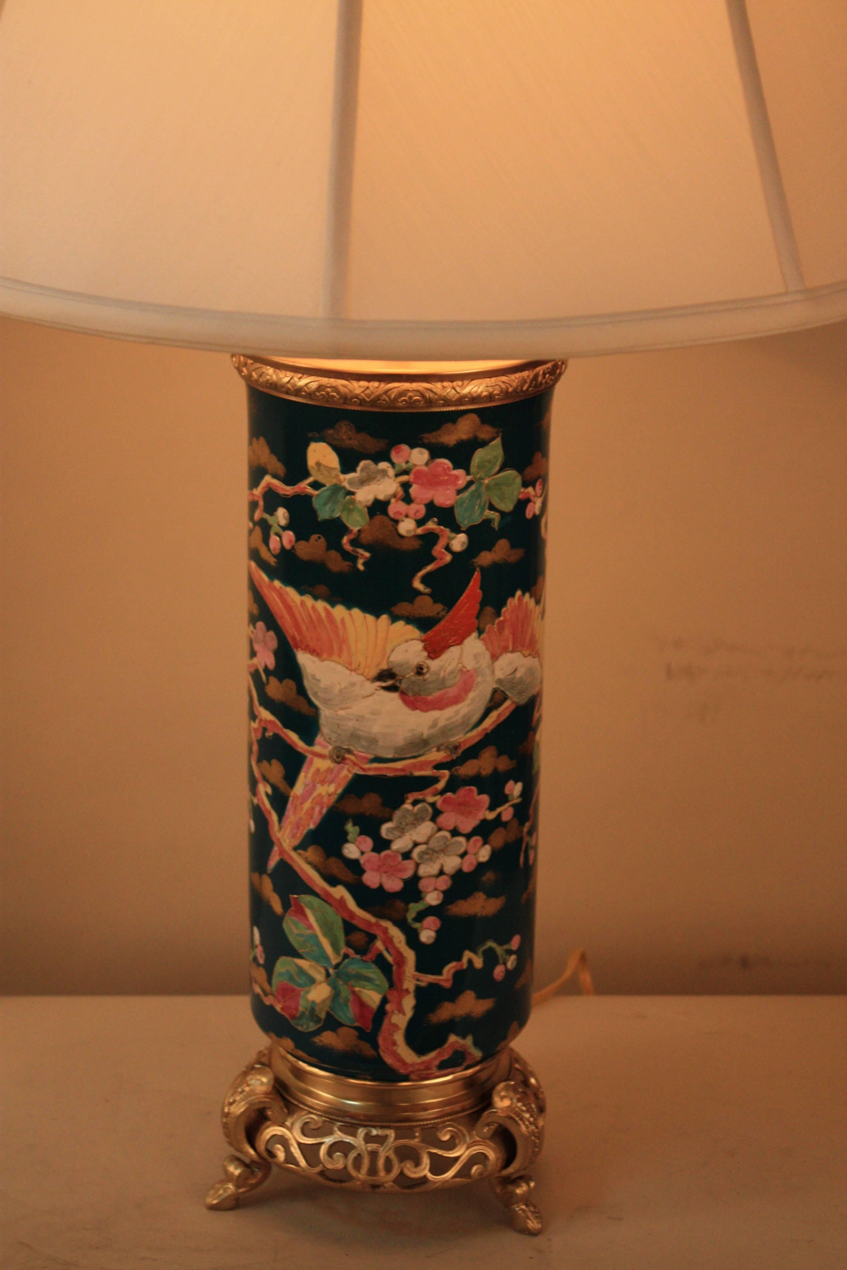 French 19th Century Porcelain Table Lamp 4