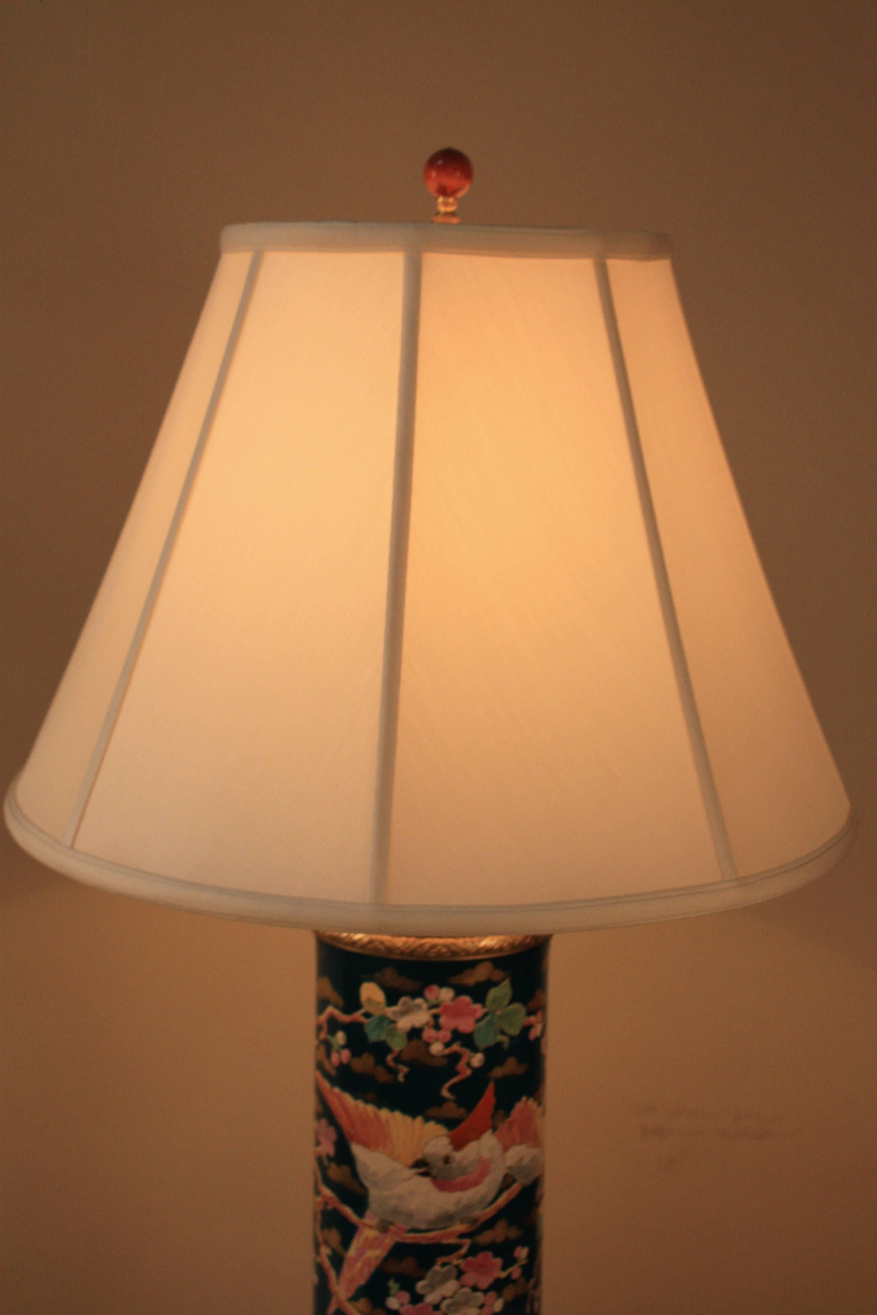 French 19th Century Porcelain Table Lamp 5