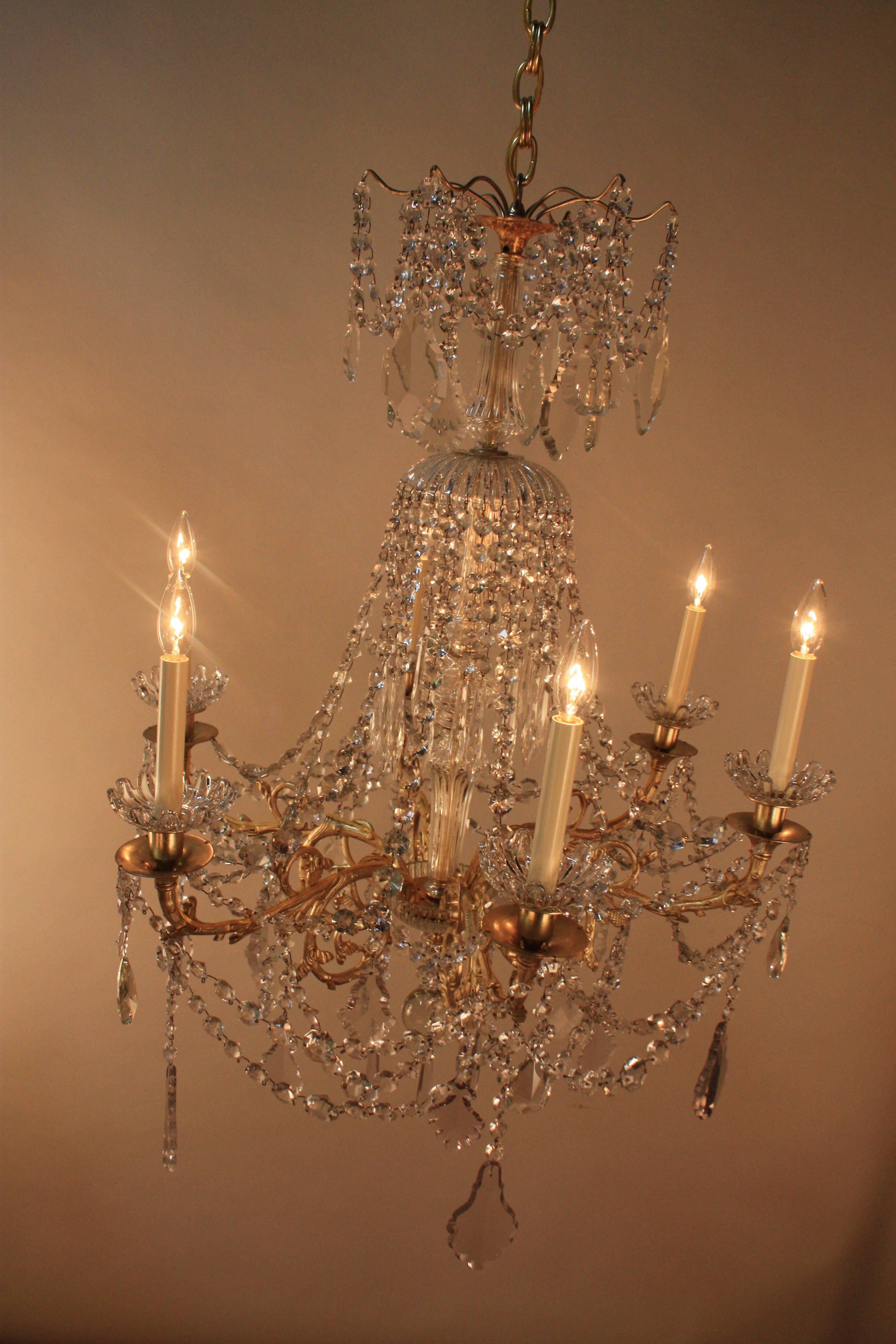 French 19th Century Baccarat Crystal Chandelier 3