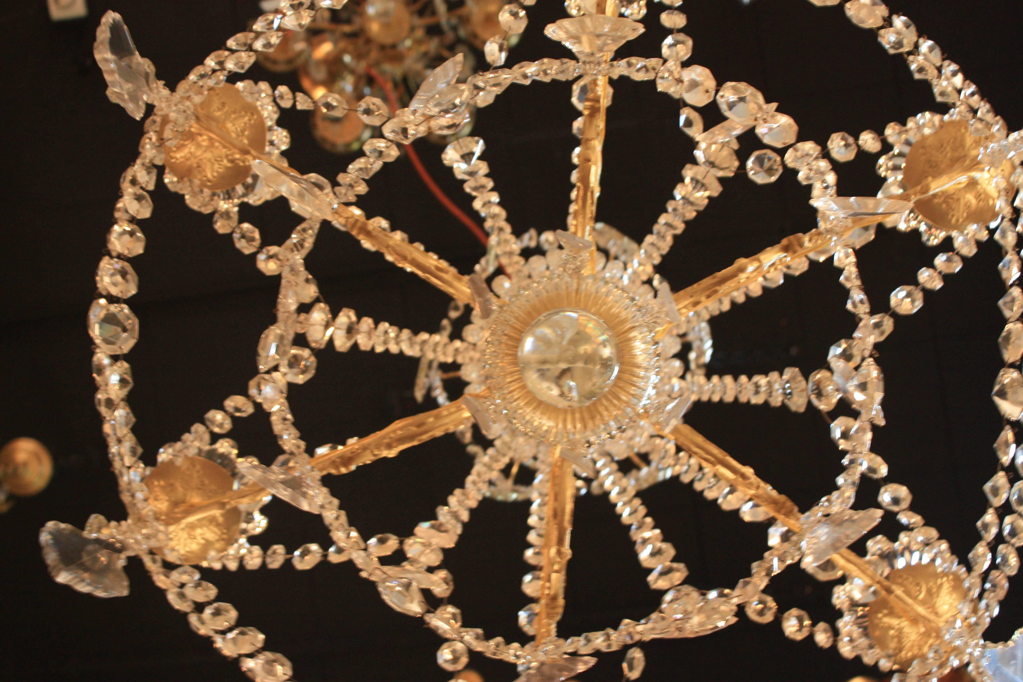 French 19th Century Baccarat Crystal Chandelier 2