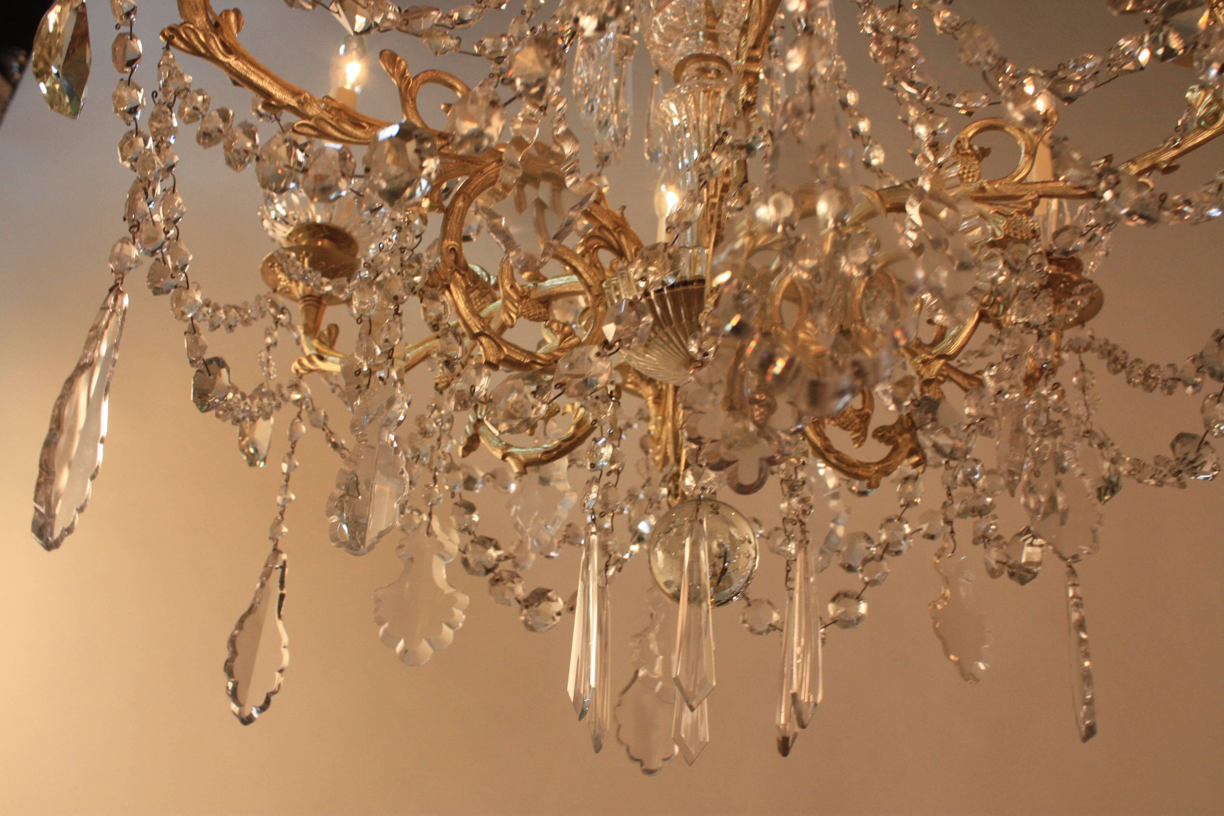 French 19th Century Baccarat Crystal Chandelier 5
