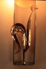 Pair of 1970s Maison Charles Rooster Wall Sconces