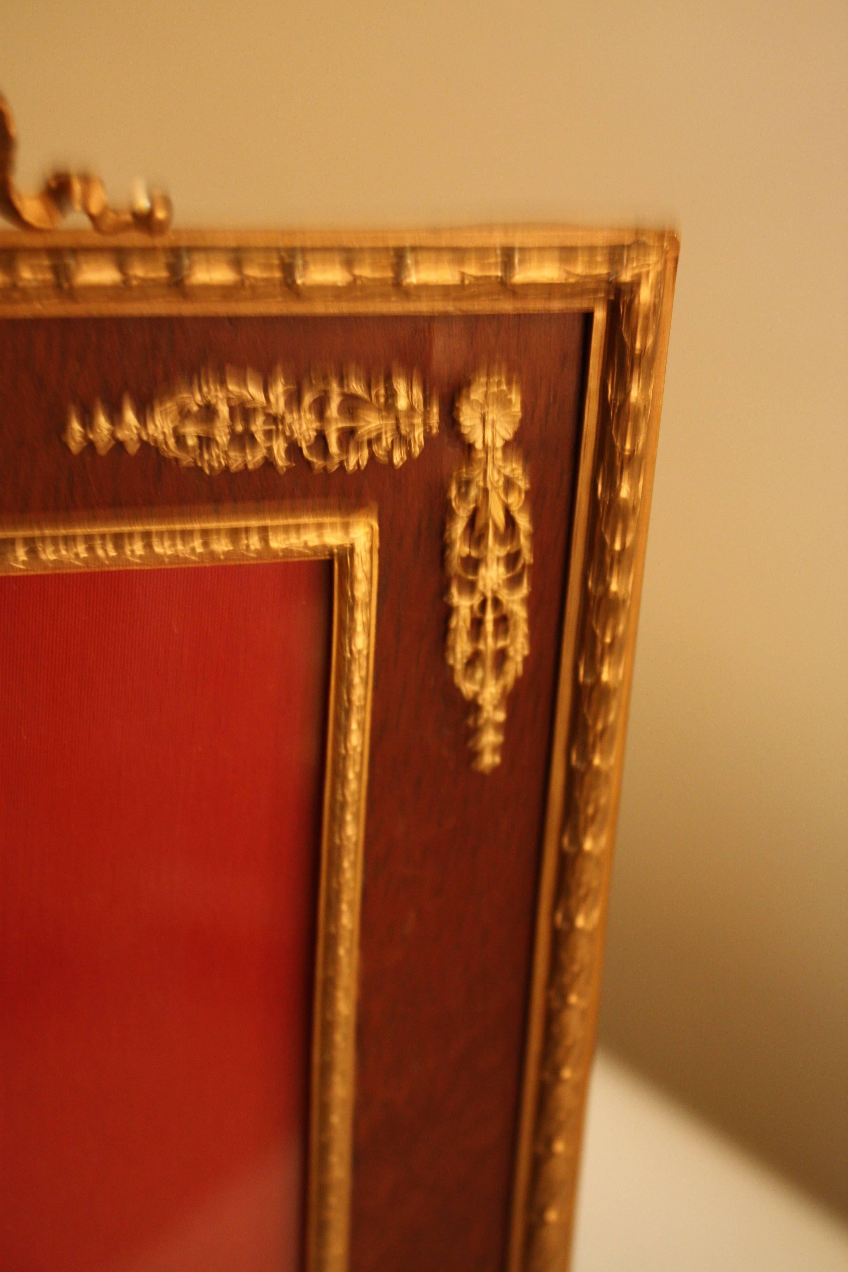 19th Century French Empire Bronze Picture Frame 4