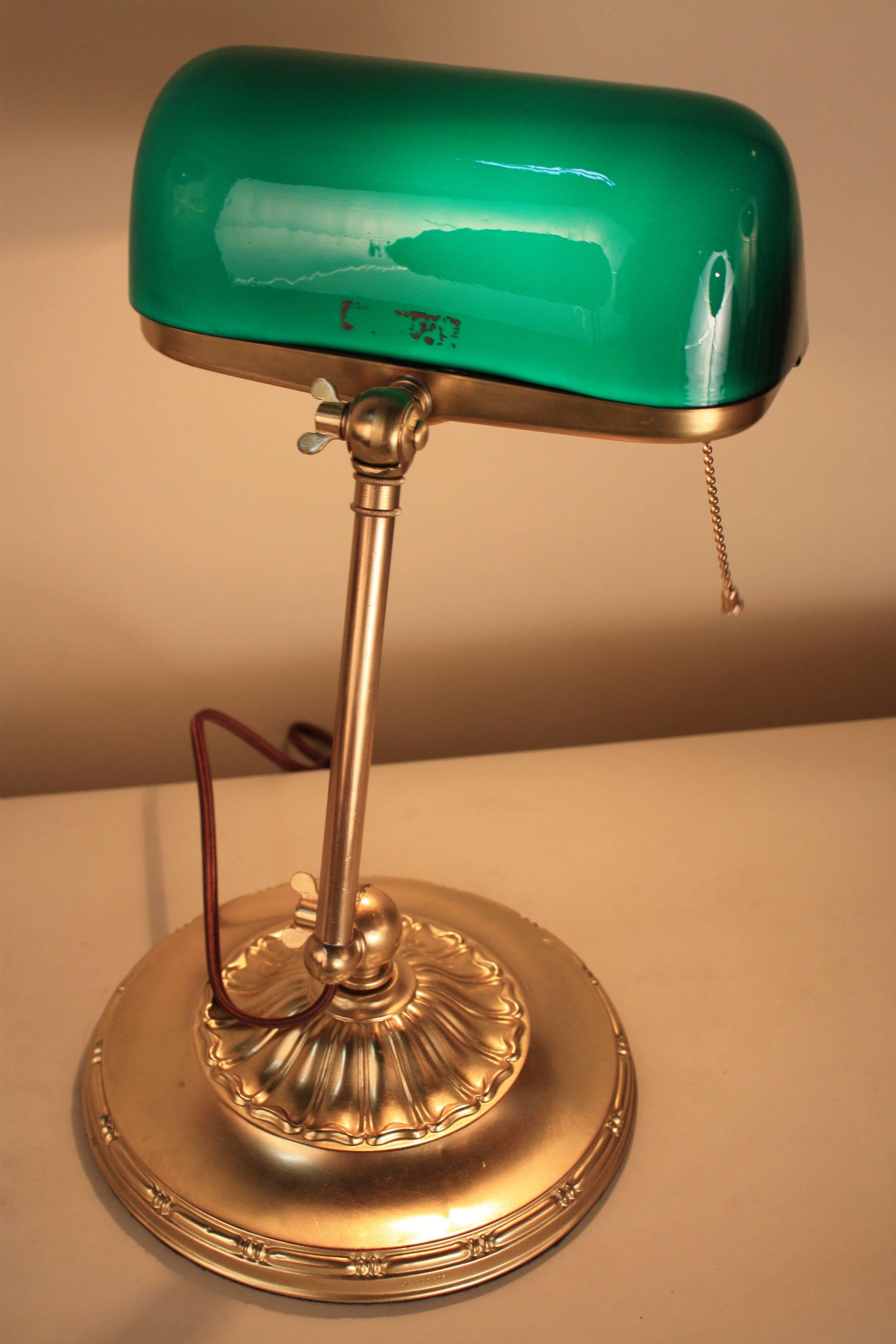 Early 20th Century Classic Emeralite Desk Lamp