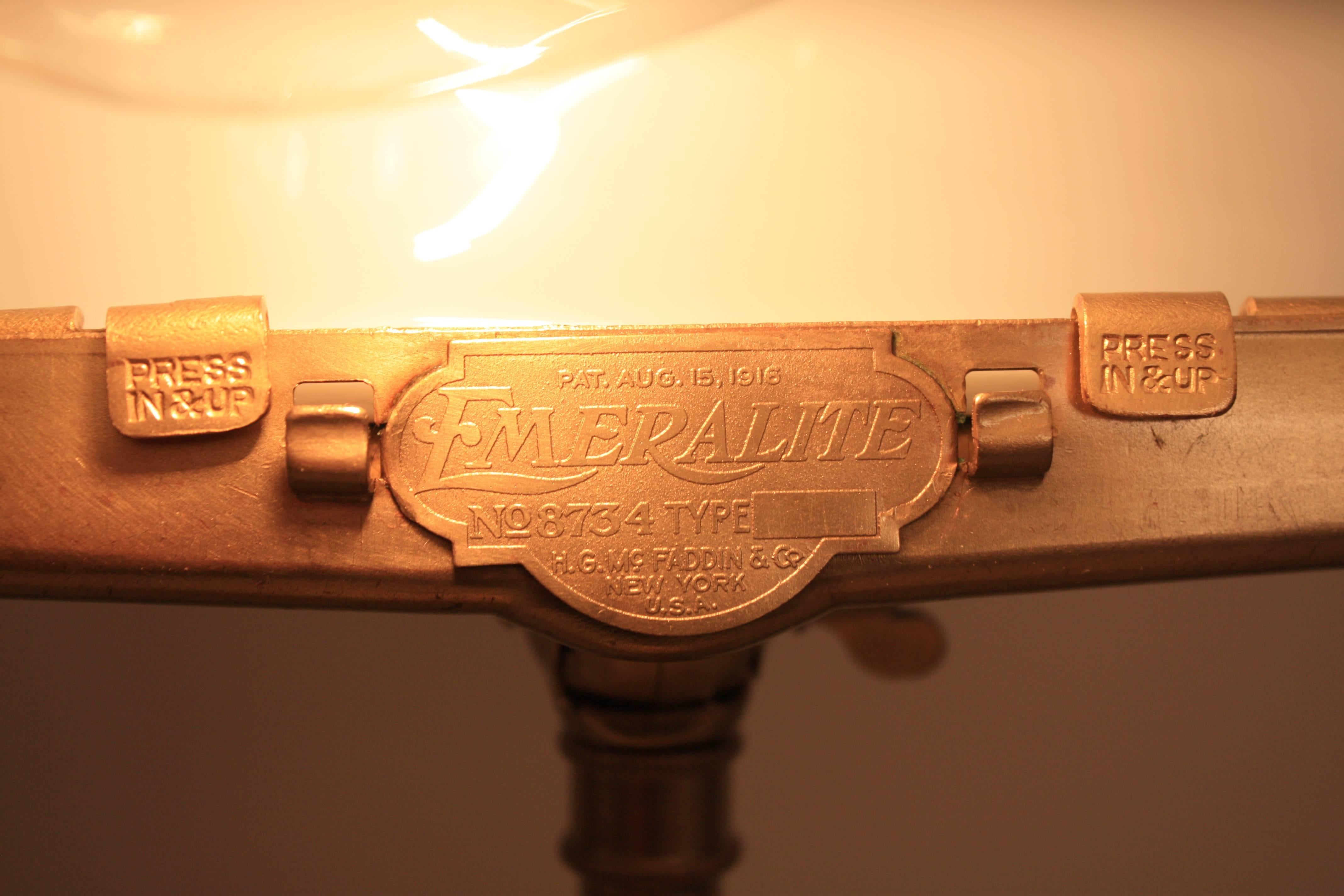 Brass Classic Emeralite Desk Lamp