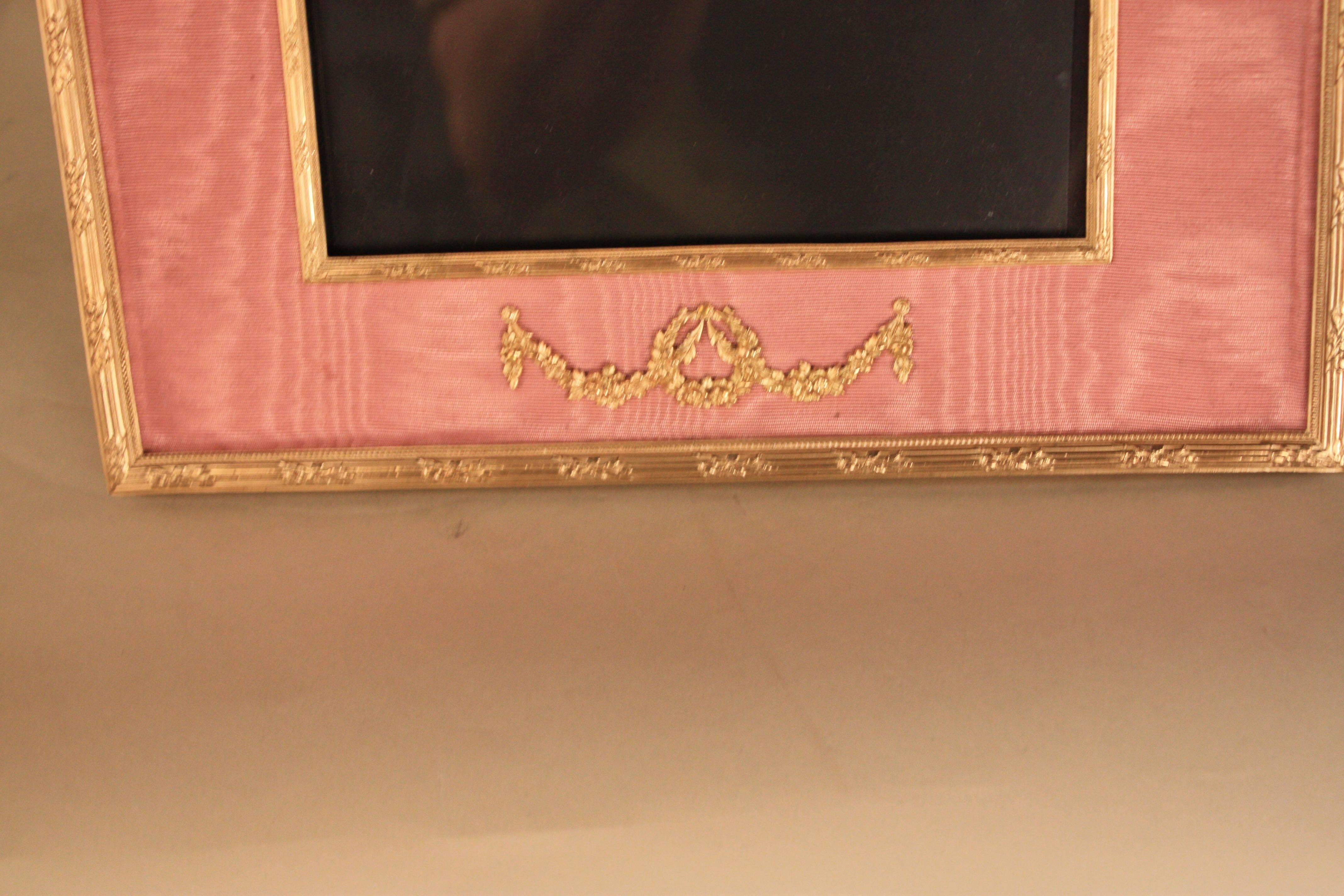 French Empire Style Bronze Picture Frame In Good Condition In Fairfax, VA