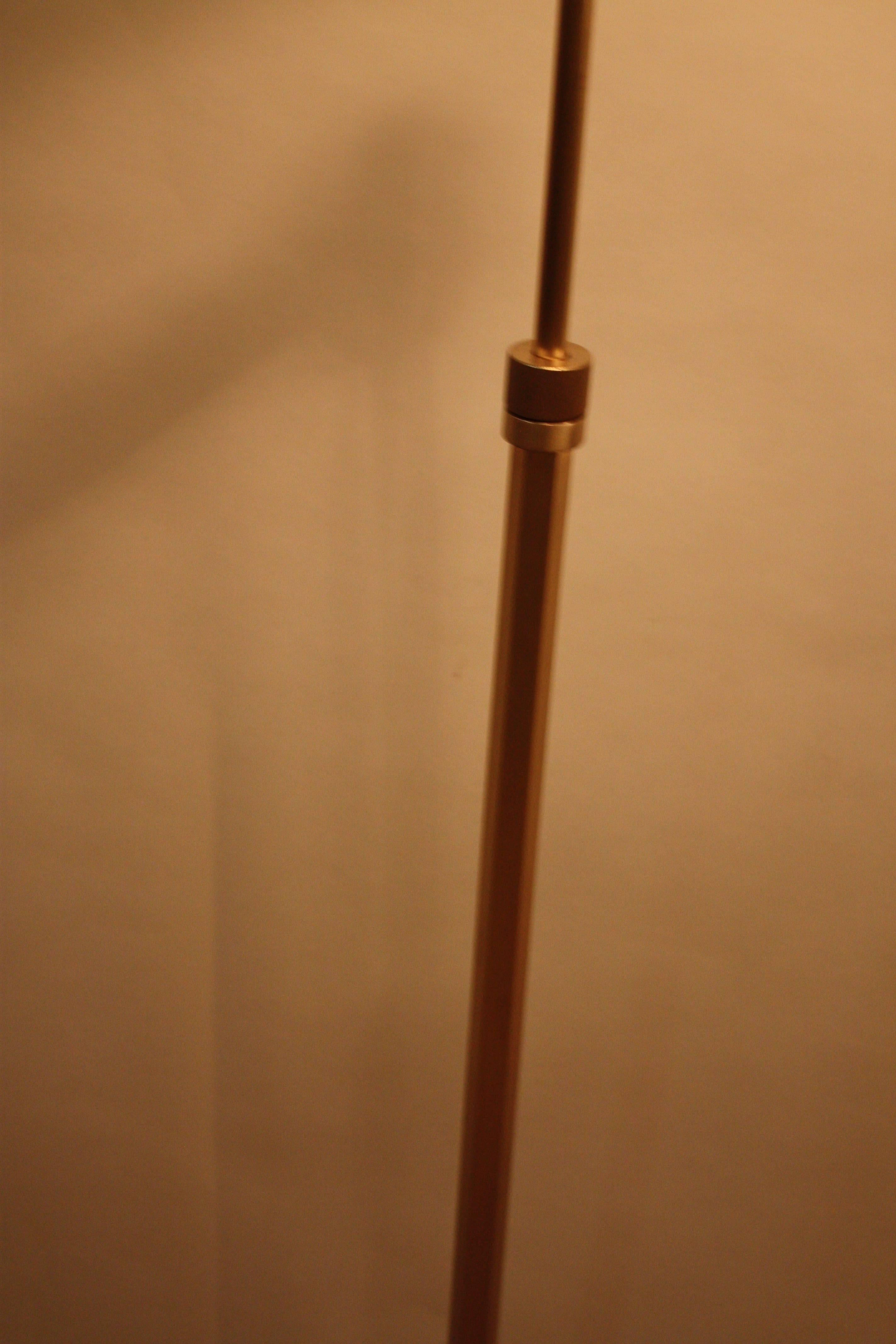 Mid-Century Swing Arm Bronze Floor Lamp 1